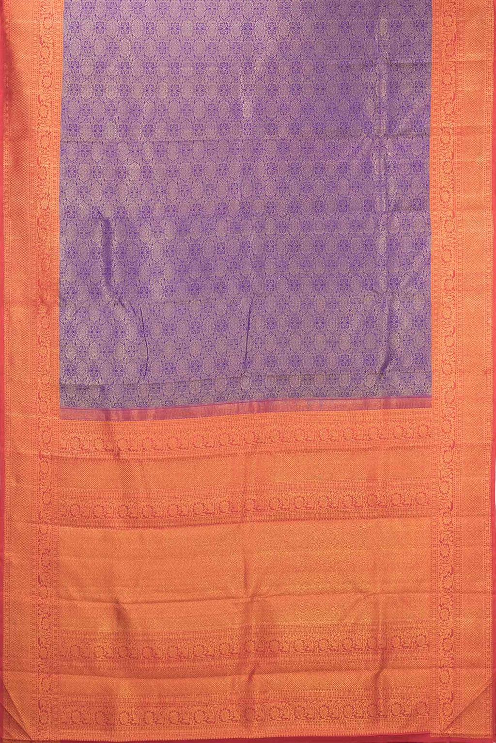 Violet Dual Tone Kanchipuram Silk Saree