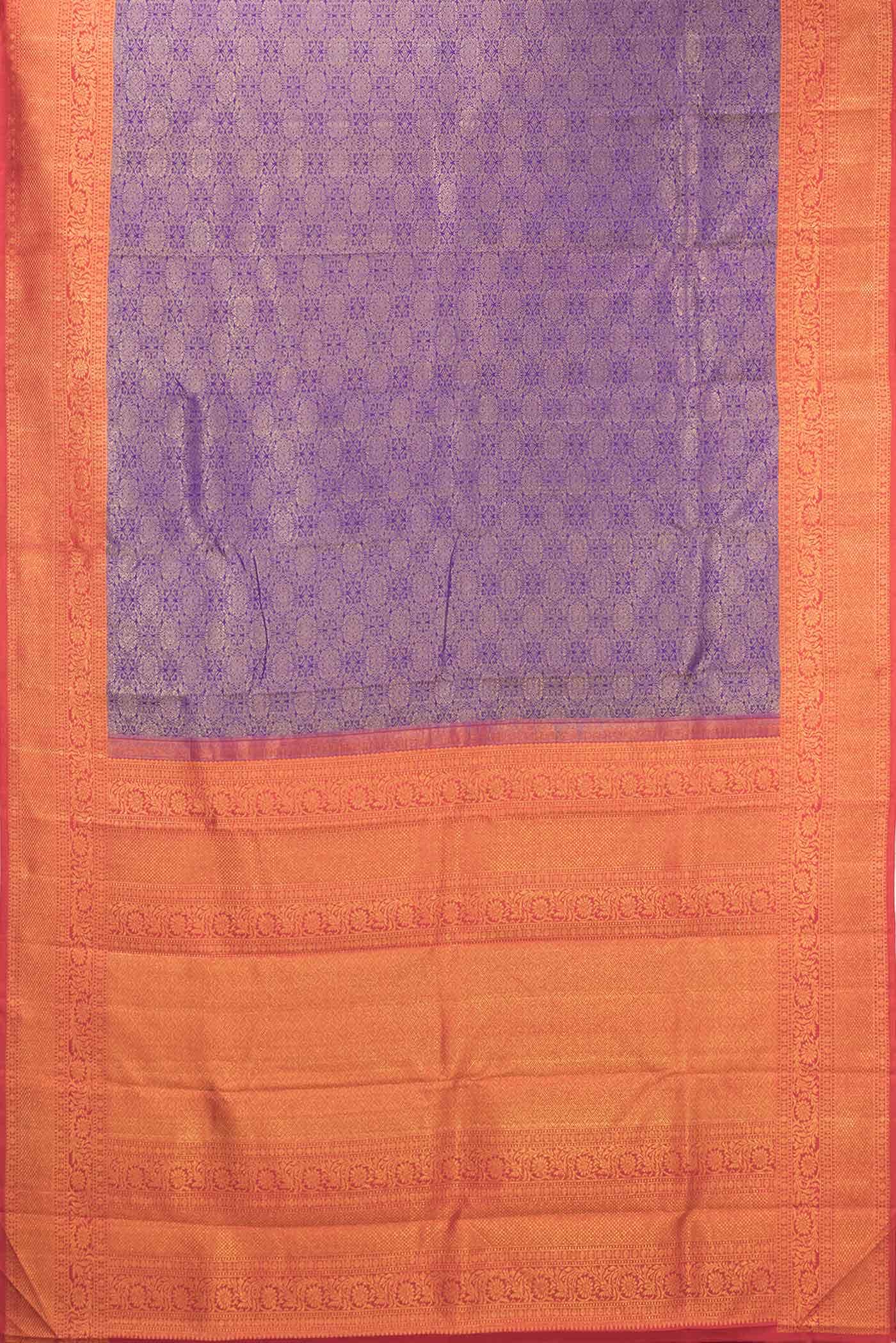 Violet Dual Tone Kanchipuram Silk Saree