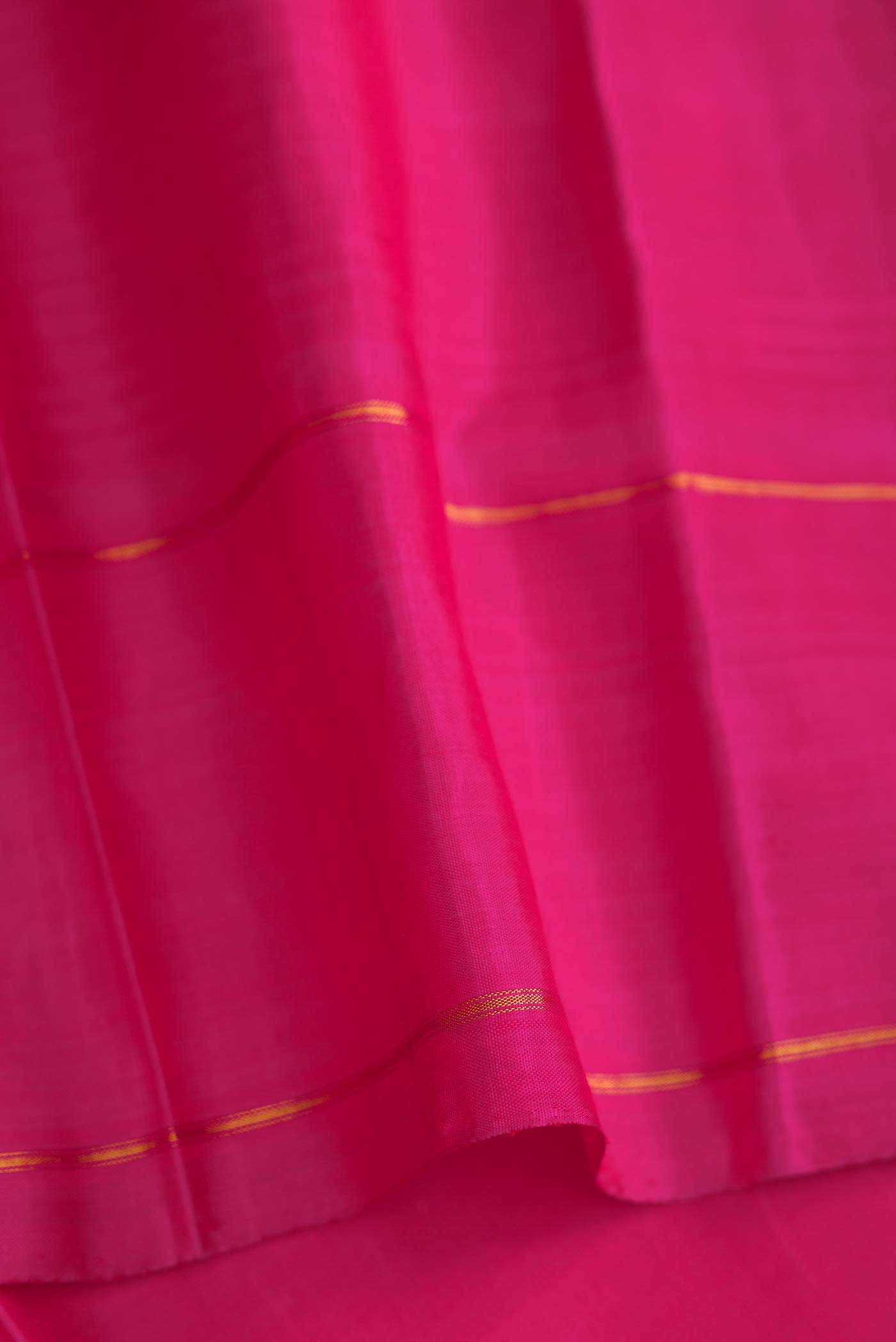 Pure Silk Pure Zari Orange and Pink Dual Tone Kanchipuram Saree