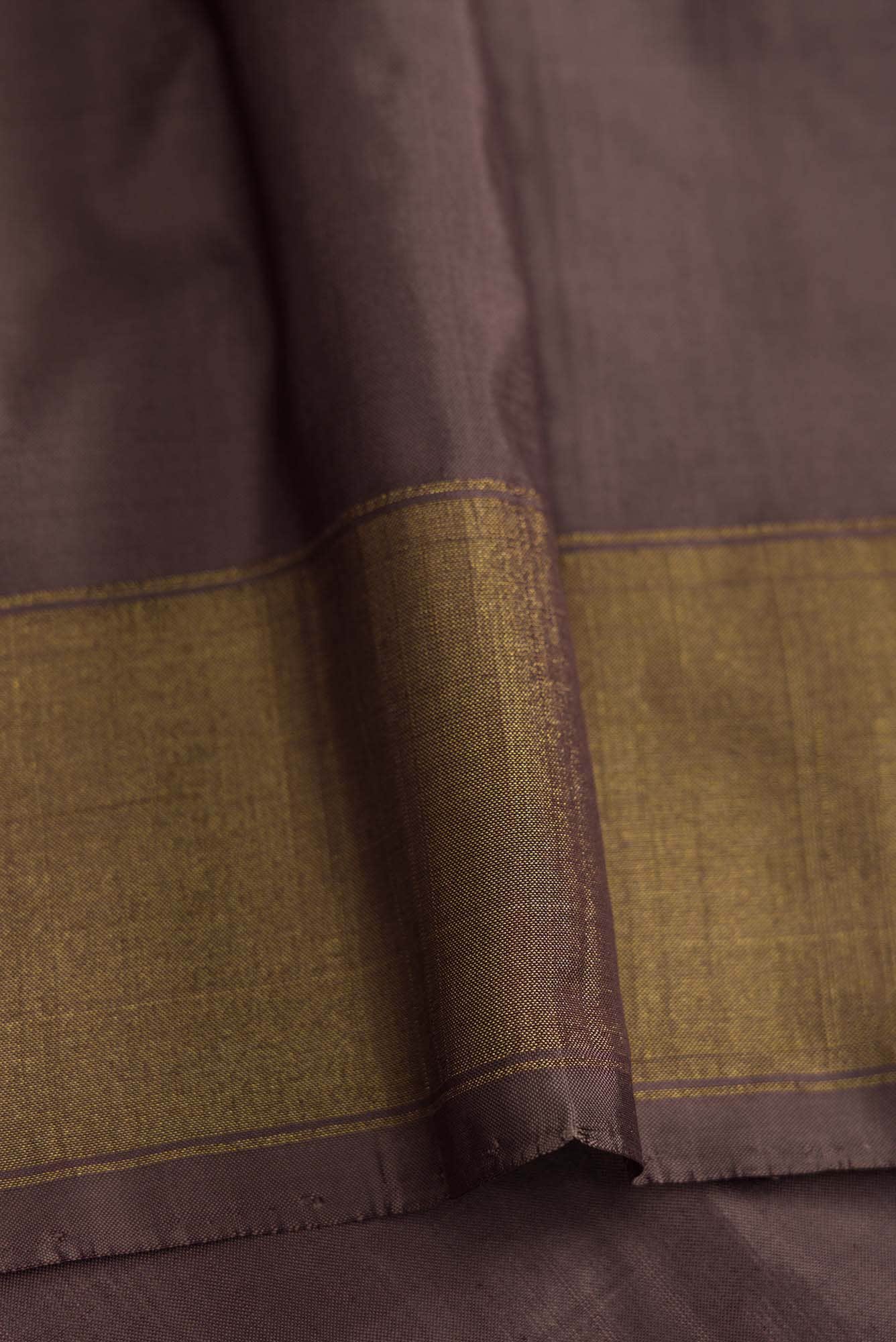 Brown Dual Tone Double Ikat Saree