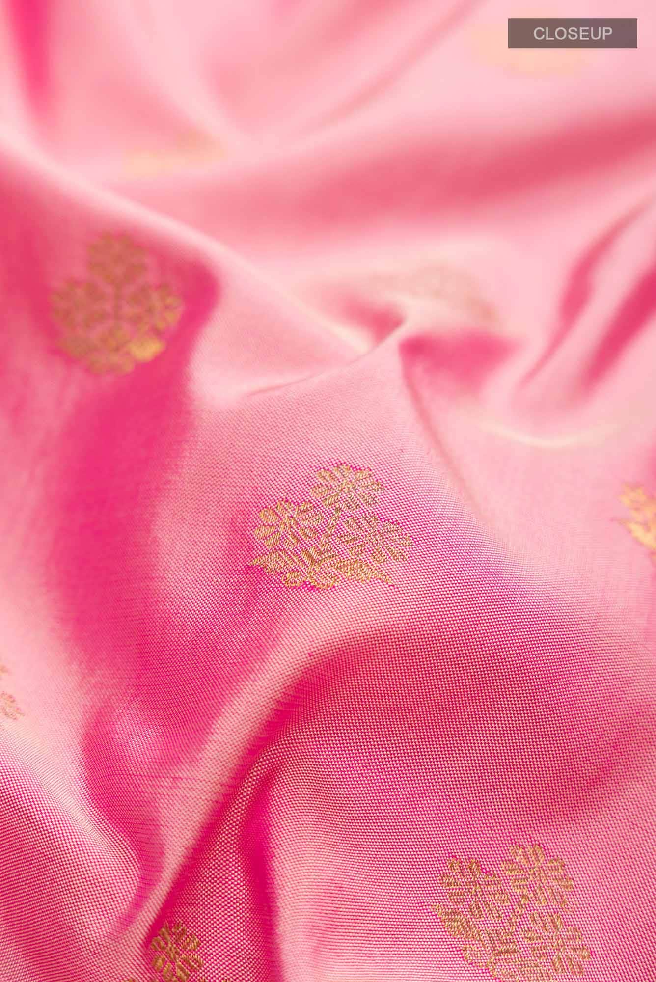 Pure Silk Pure Zari Pink Paithani Saree