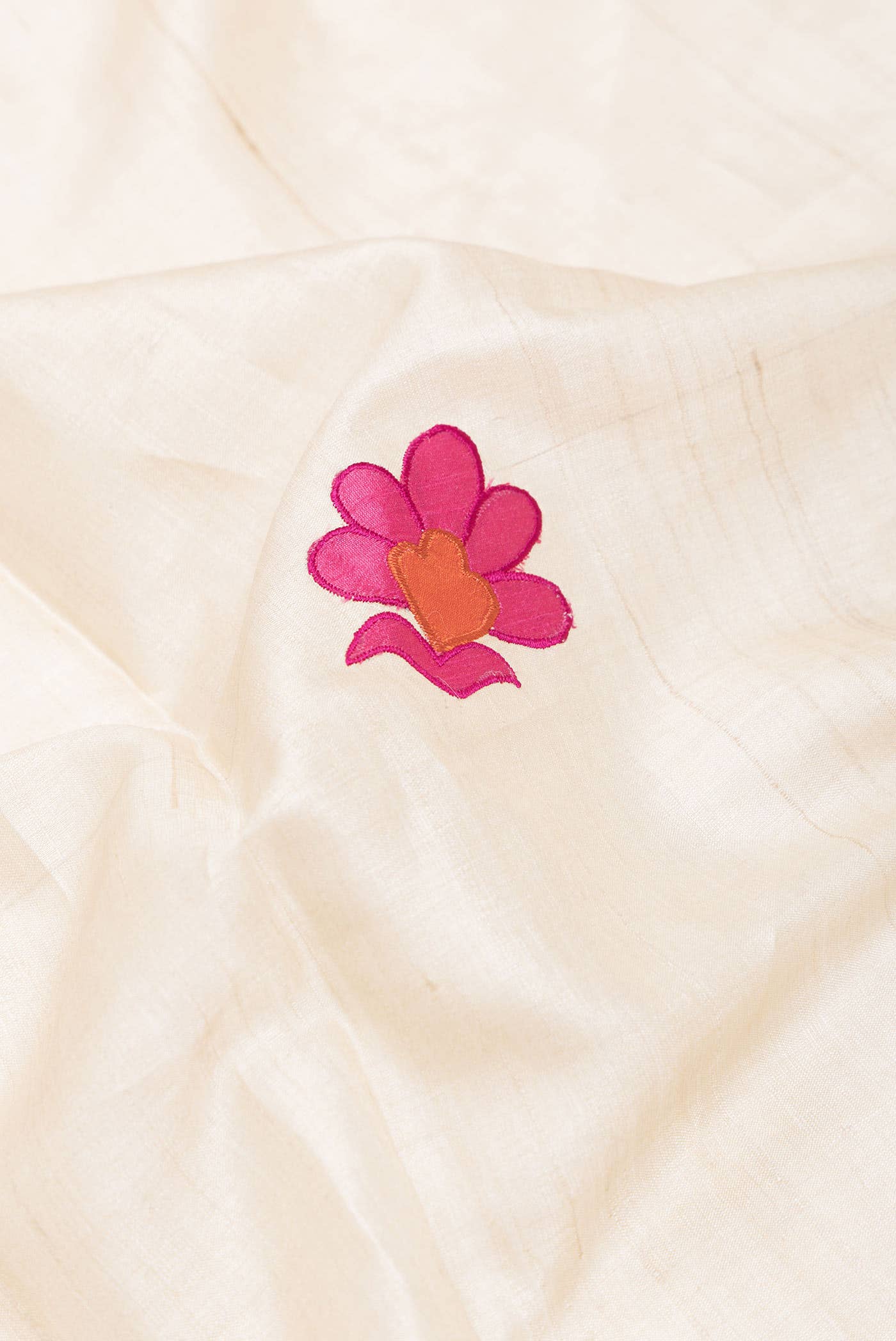 Beige Dual Tone Tussar Silk Saree