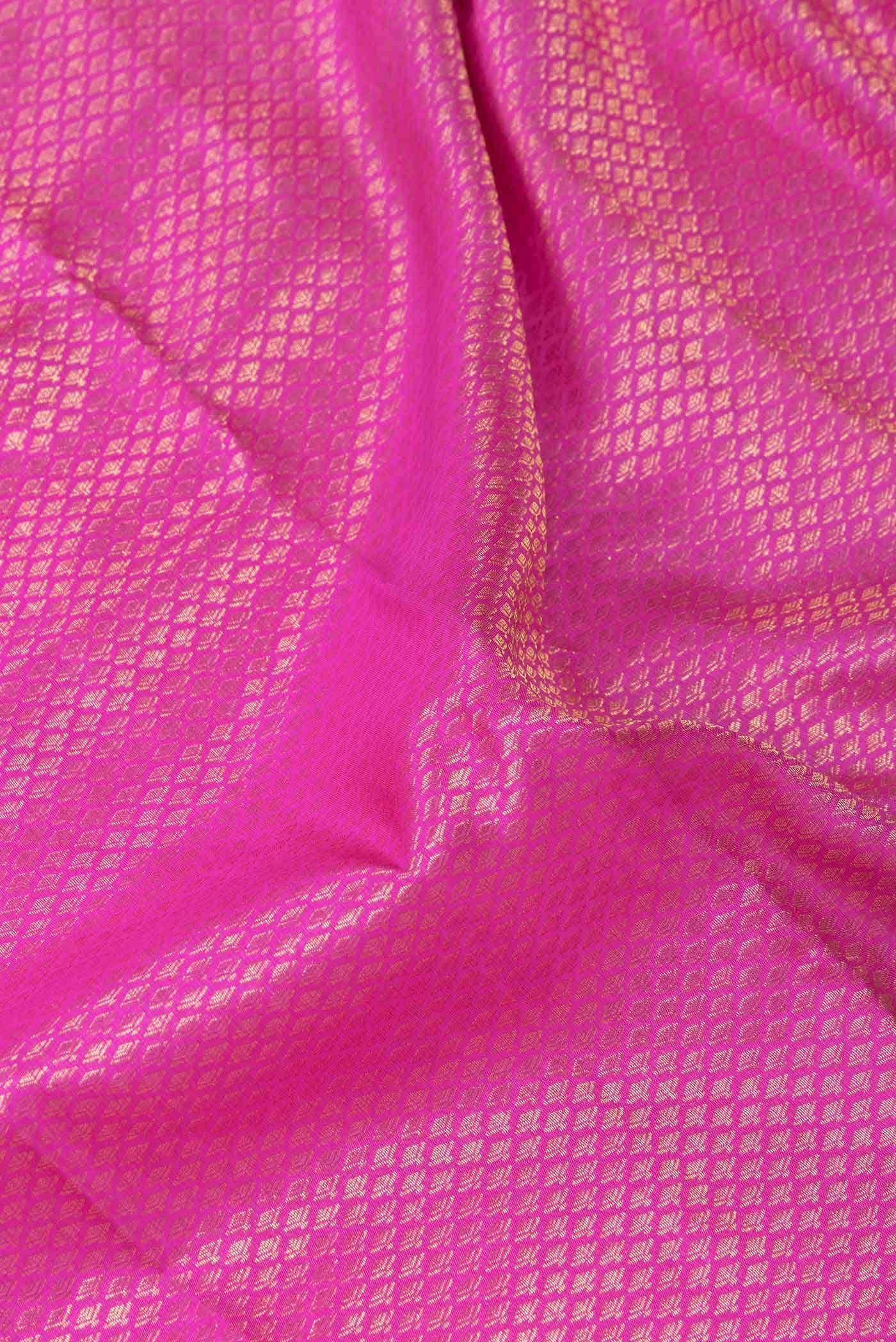 Pink Dual Tone Kanchipuram Silk Saree