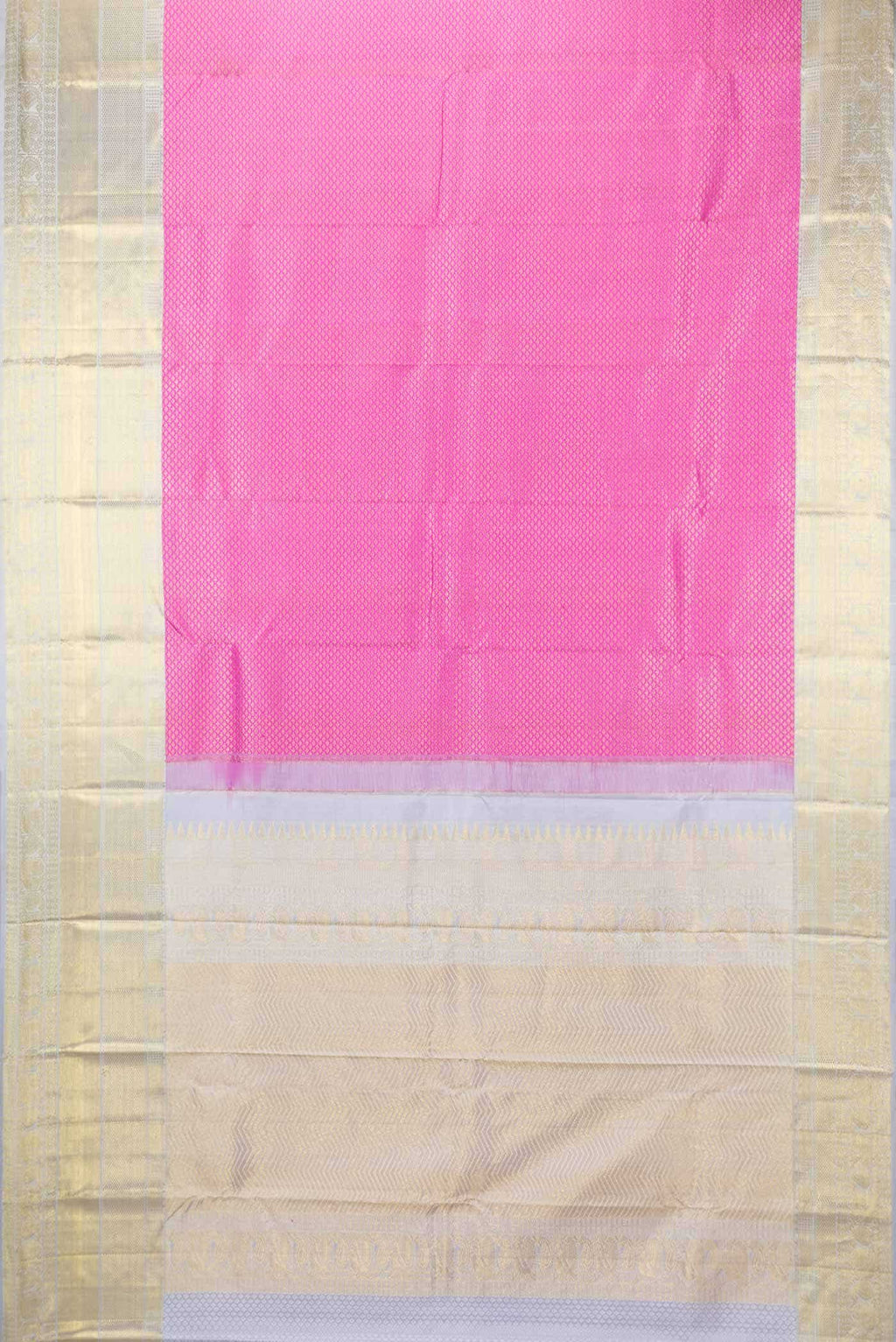 Pink Dual Tone Kanchipuram Silk Saree