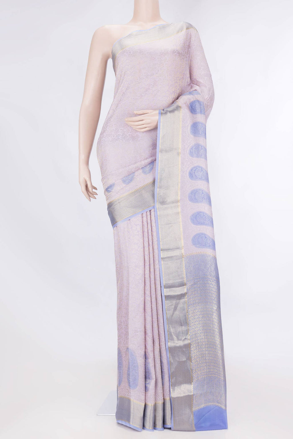 Pink Dual Tone Banarasi Silk Saree