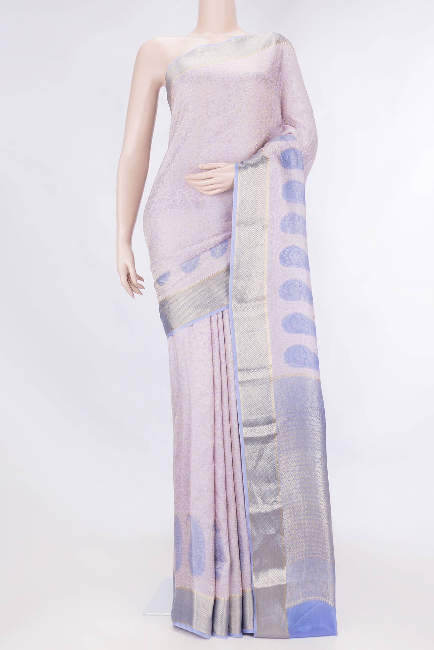 Pink Dual Tone Banarasi Silk Saree