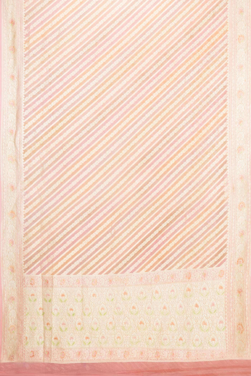 Pink Dual Tone Georgette Saree
