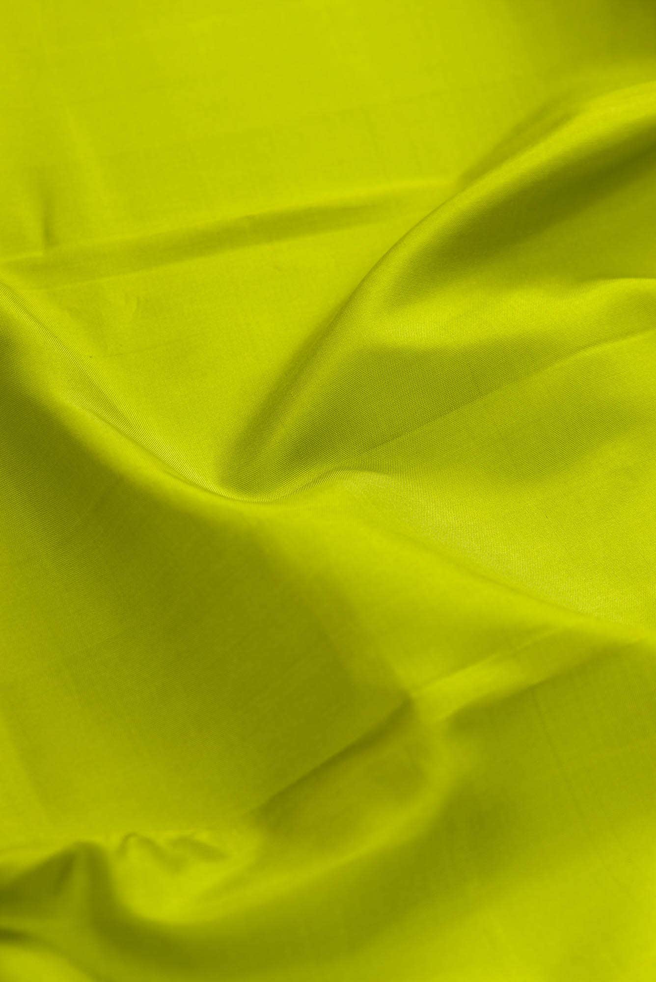 Parrot Green Dual Tone Kanchipuram Silk Saree
