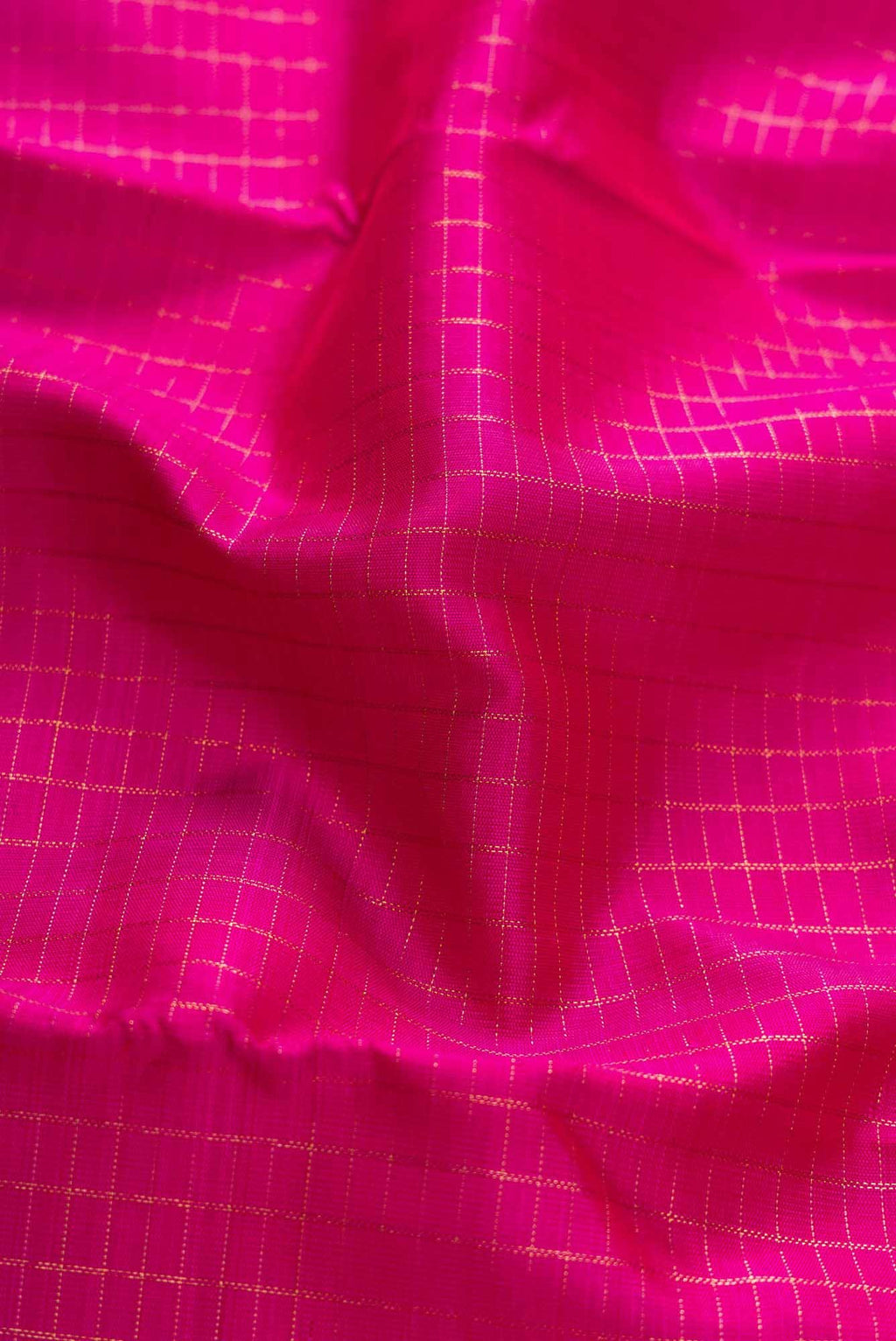 Pure Silk Pure Zari Pink Dual Tone Kanchipuram Saree