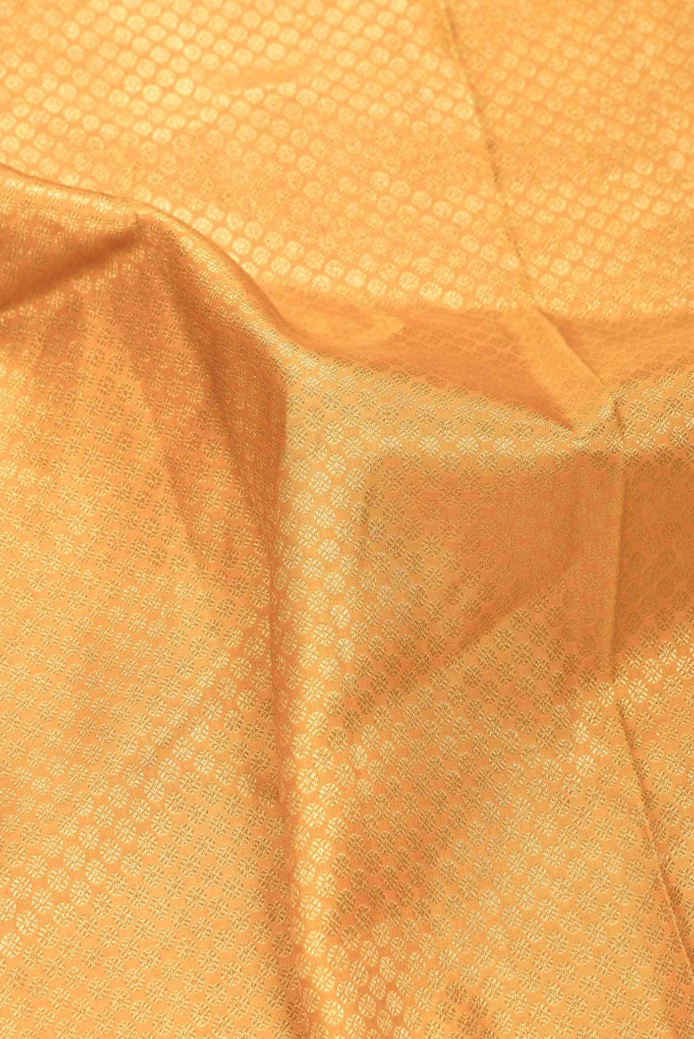 Mustard Dual Tone Kanchipuram Silk Saree