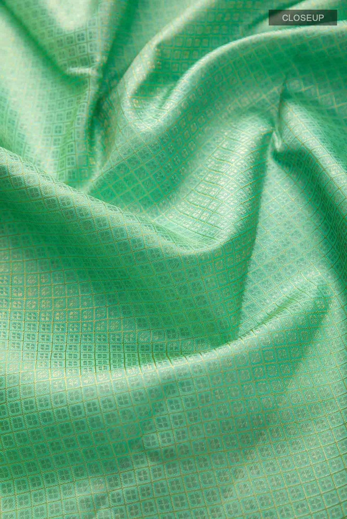 Pure Silk Pure Zari Sea Green Dual Tone Kanjivaram Saree