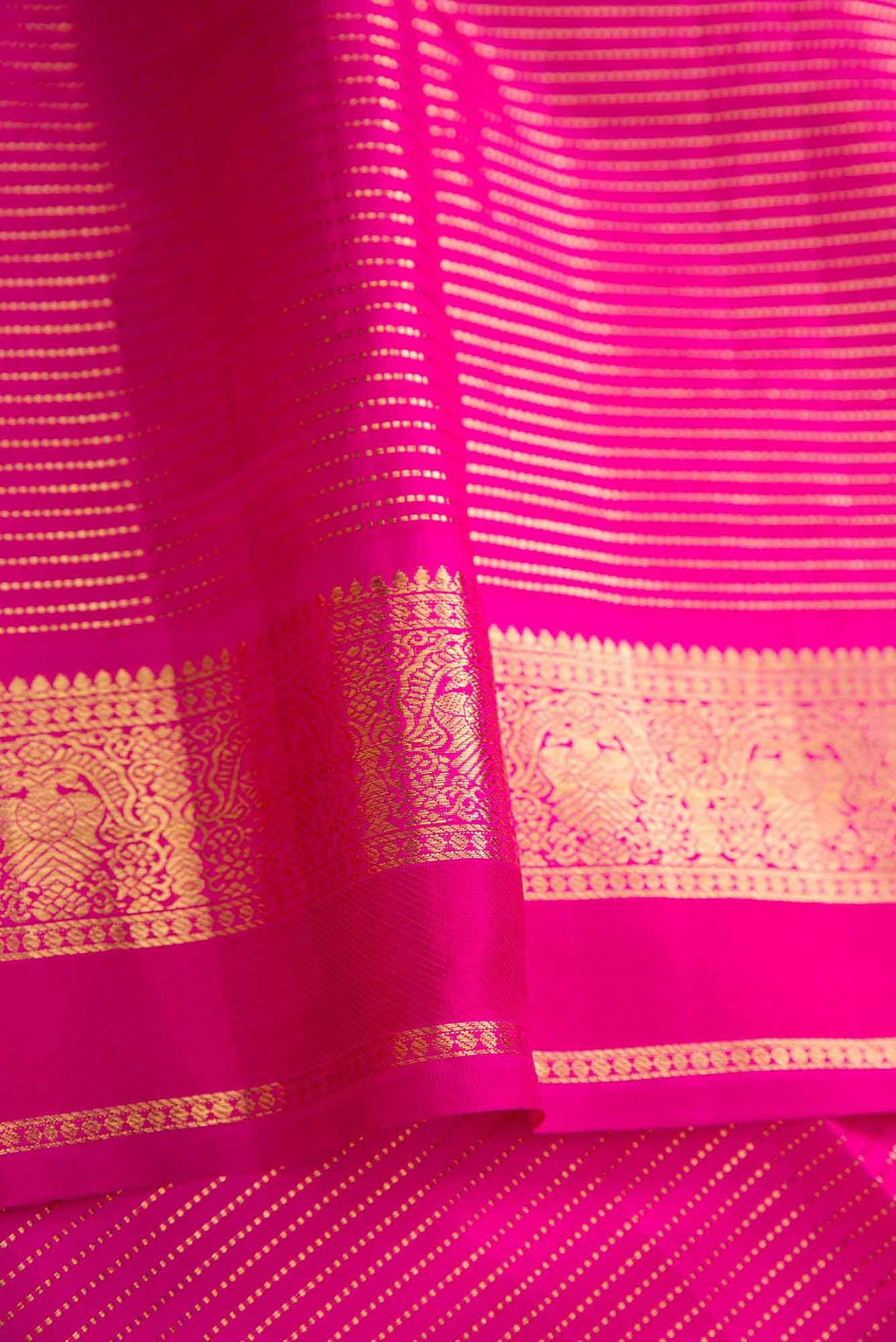 Pure Silk Pure Zari Off White and Grey Dual Tone Kanchipuram Saree