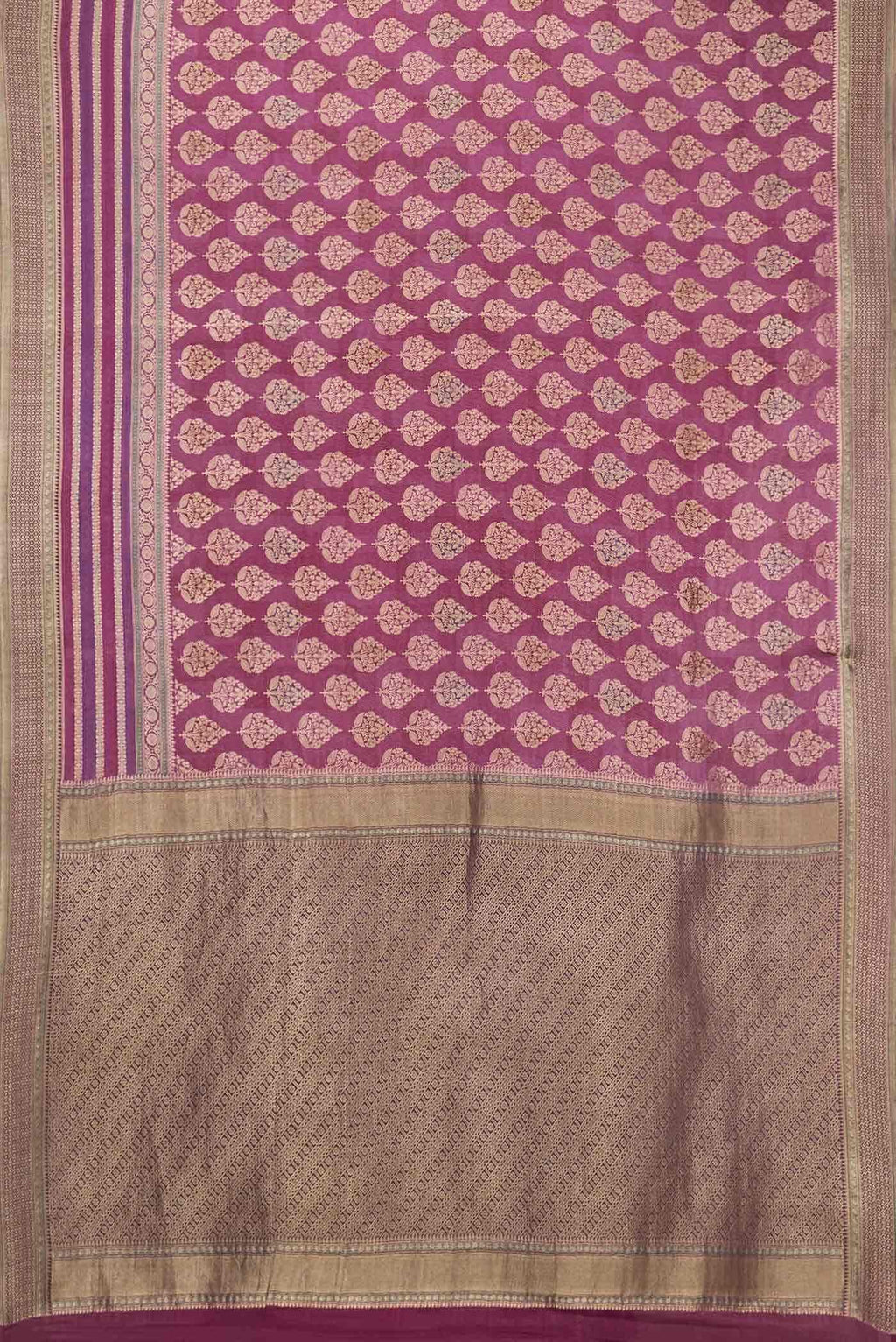 Purple Dual Tone Mysore Georgette Saree