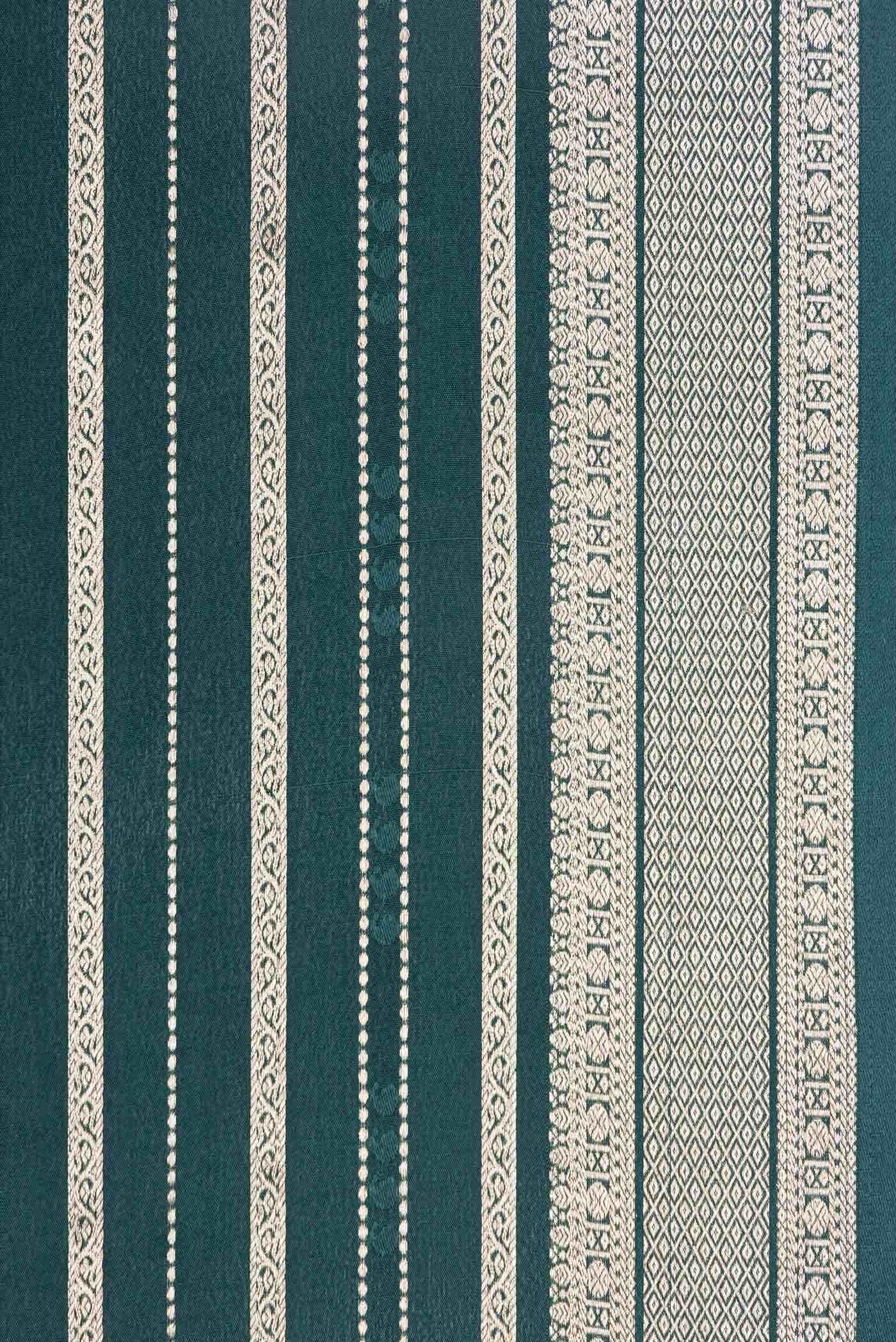Green Dual Tone Mysore Georgette Saree