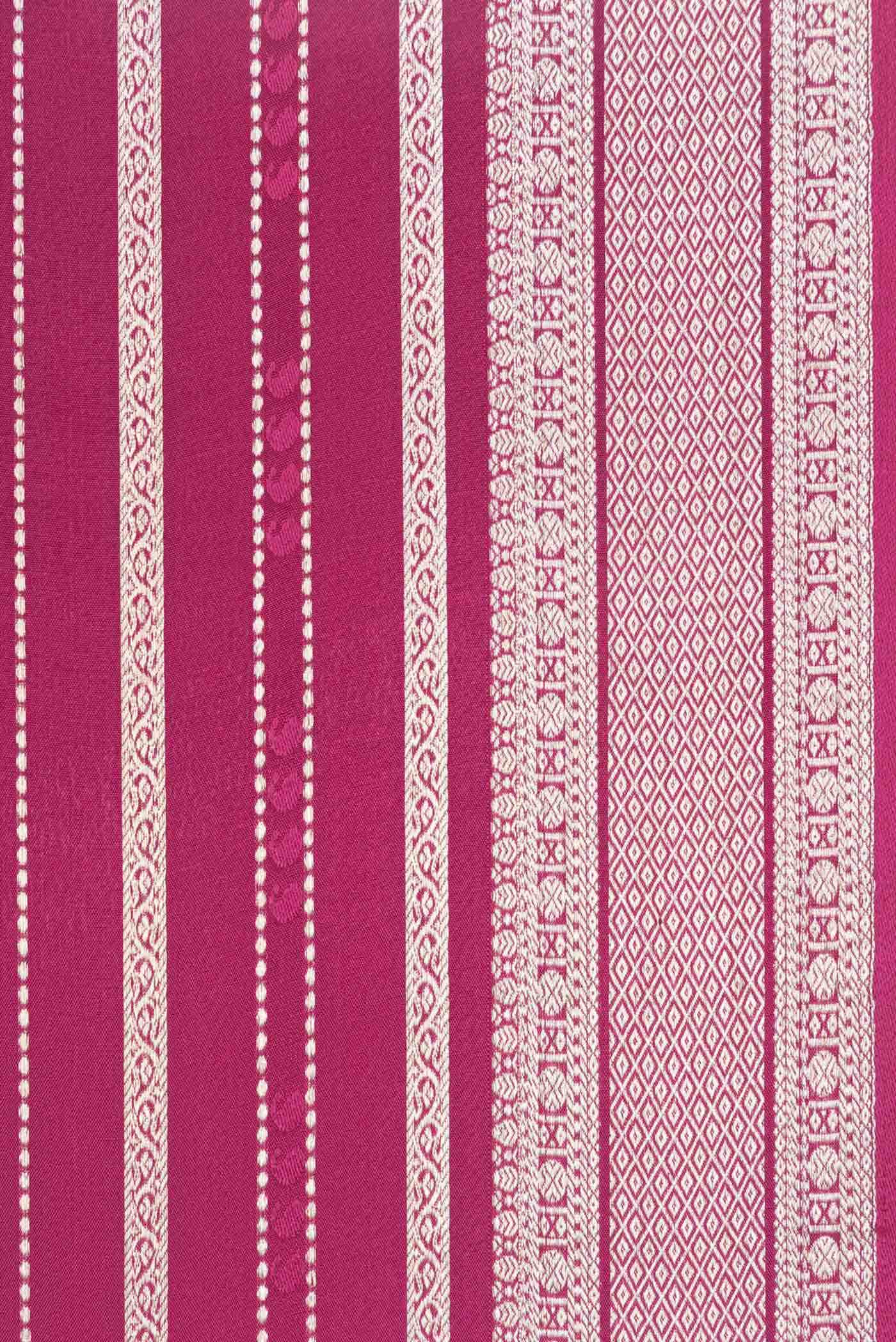 Magenta Dual Tone Mysore Georgette Saree