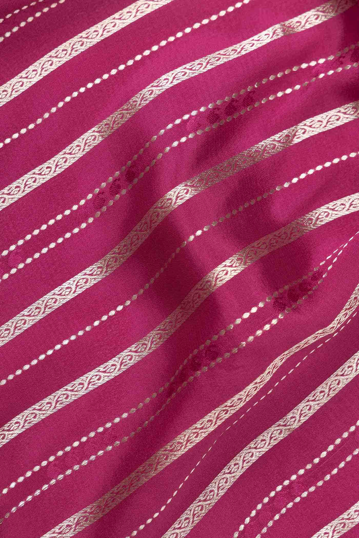 Magenta Dual Tone Mysore Georgette Saree