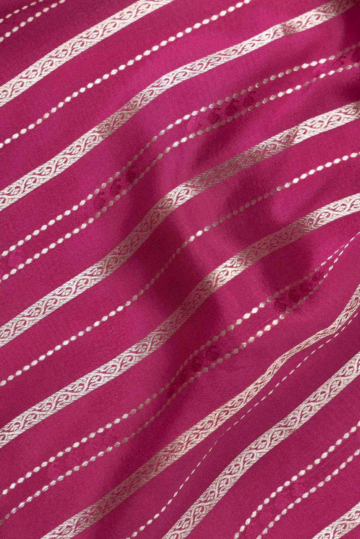 Magenta Mysore Crepe Saree