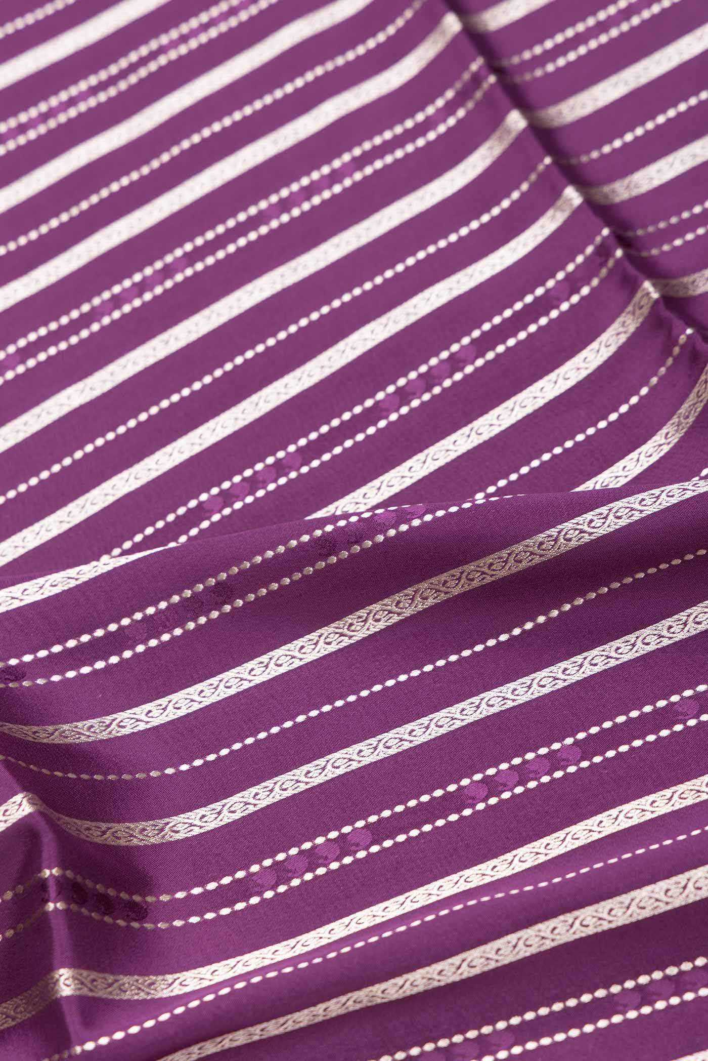 Violet Dual Tone Mysore Crepe Saree