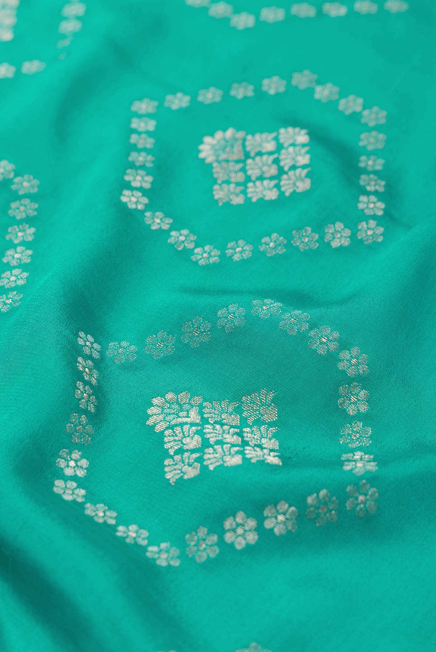 Green Banarasi Georgette Saree