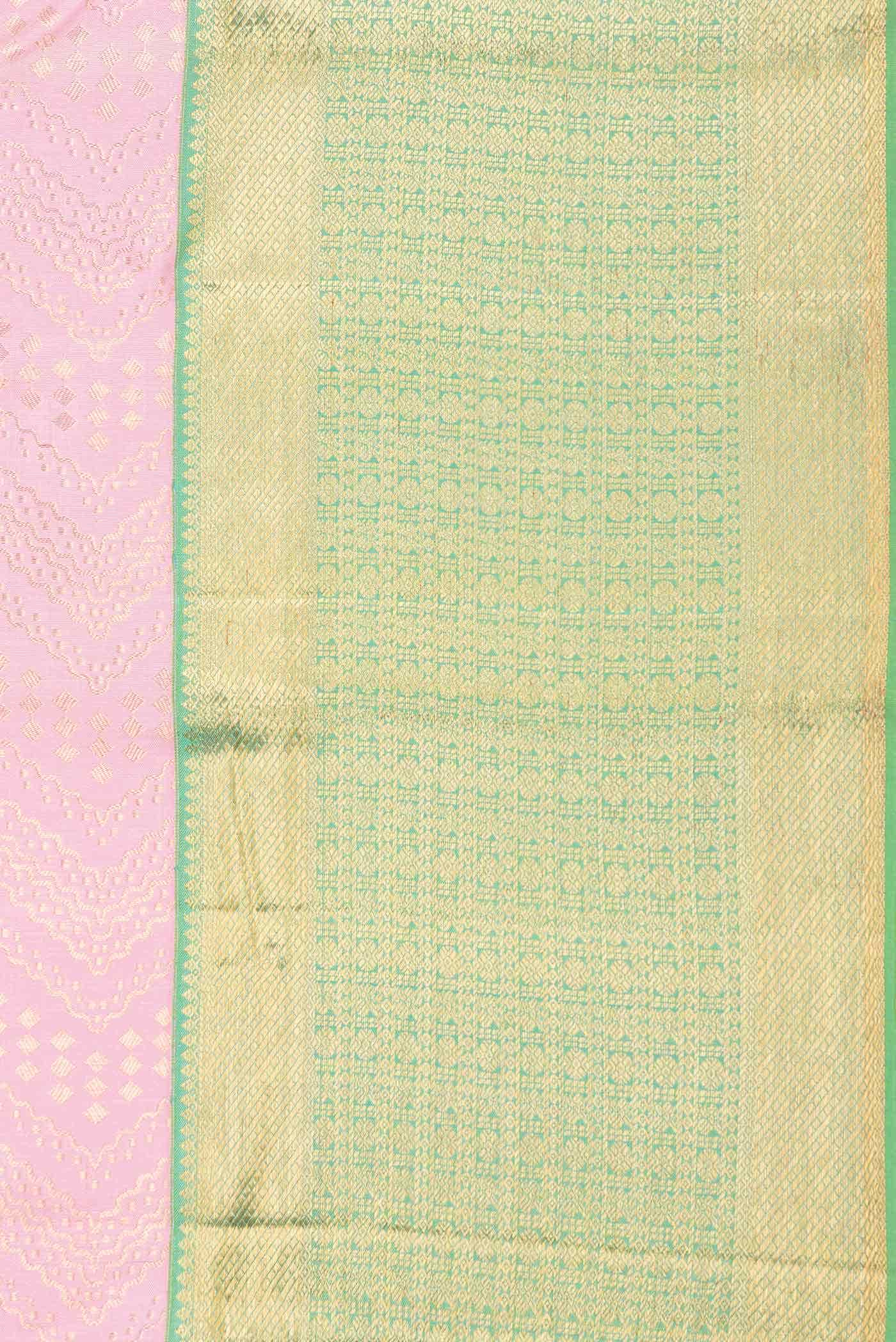 Pink Dual Tone Kanchipuram Silk Saree
