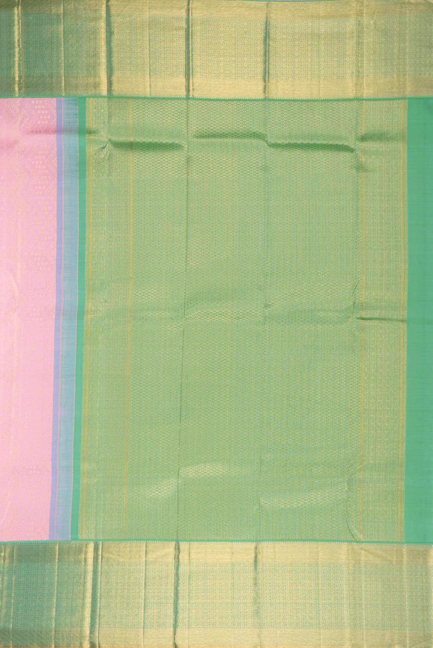 Pink Dual Tone Kanchipuram Silk Saree