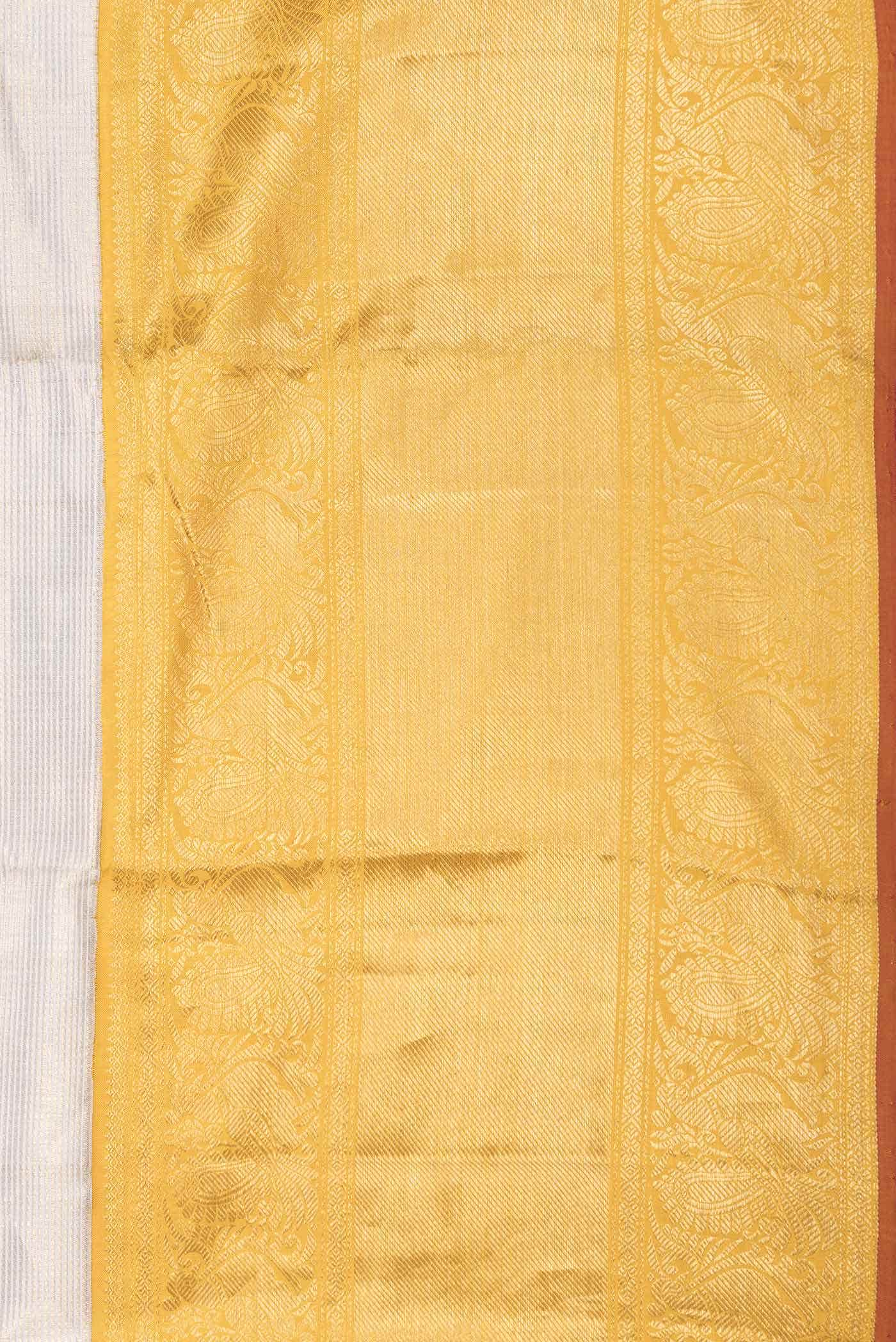 Grey Dual Tone Kanchipuram Silk Saree