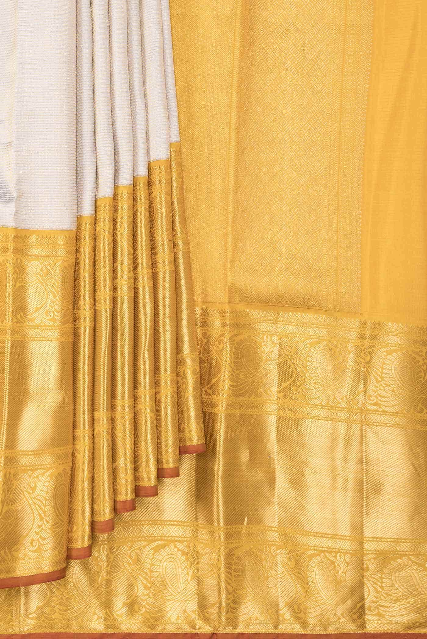 Grey Dual Tone Kanchipuram Silk Saree