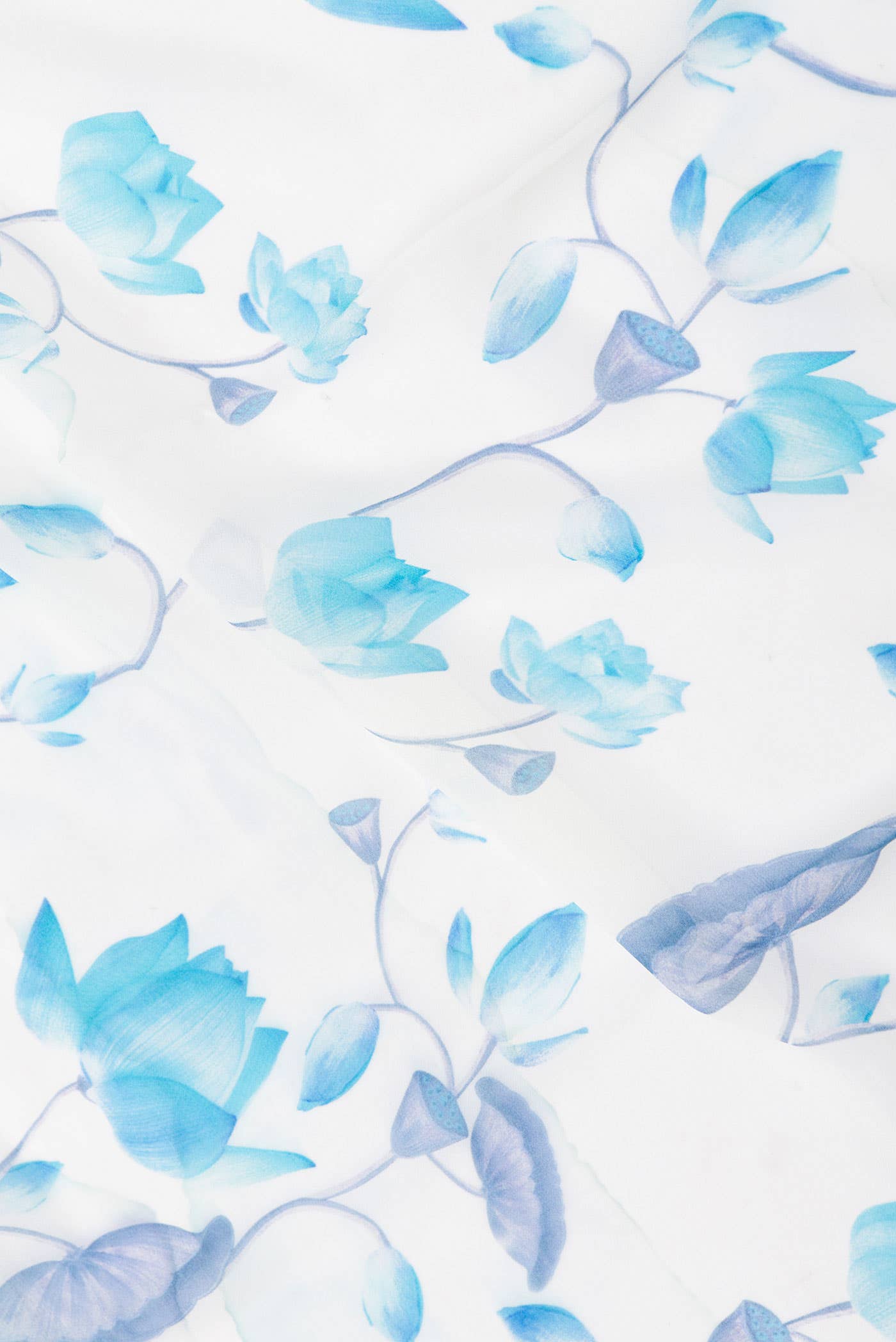 Off White Dual Tone Mysore Crepe Saree