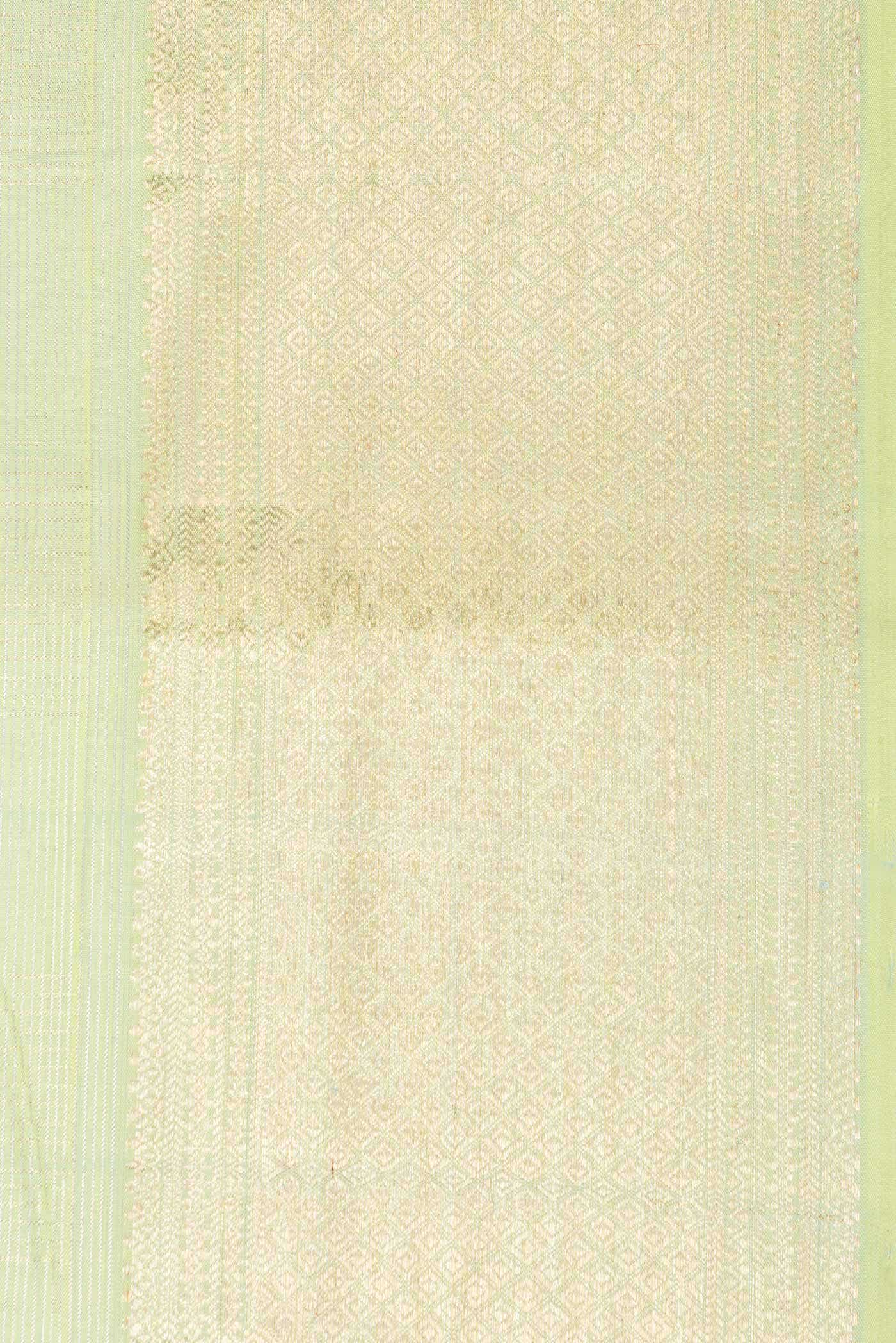Pista Green Dual Tone Kanchipuram Silk Saree