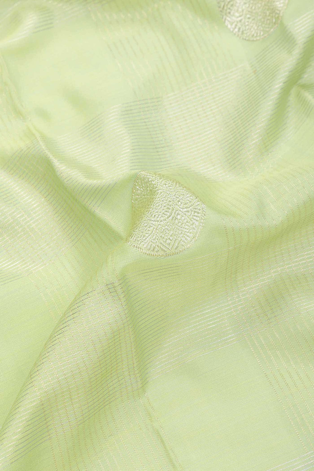 Pista Green Dual Tone Kanchipuram Silk Saree