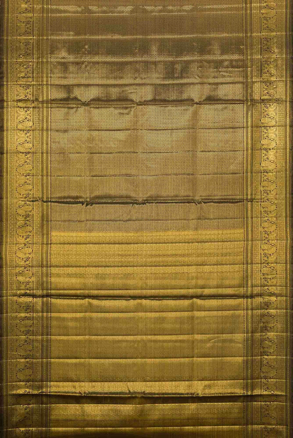 Black Dual Tone Kanchipuram Tissue Silk Saree