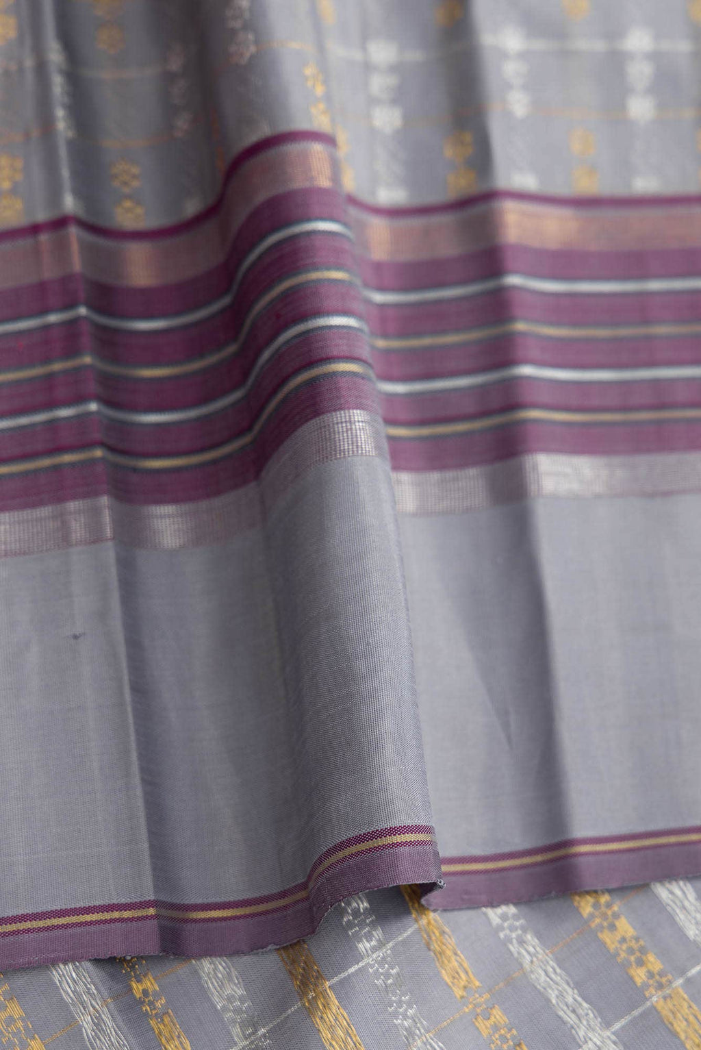 Pure Silk Pure Zari Sandal Dual Tone Kanchipuram Saree