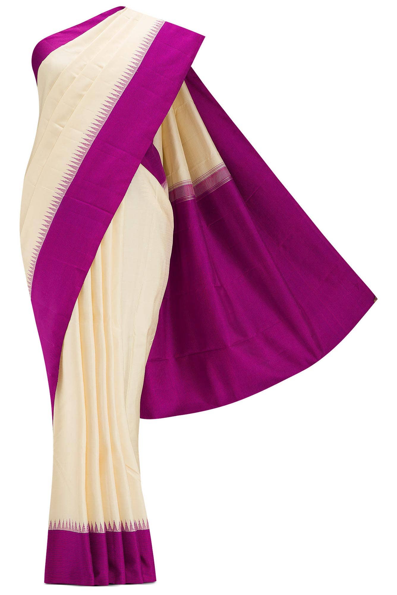 Sandal Dual Tone Kanchipuram Silk Saree