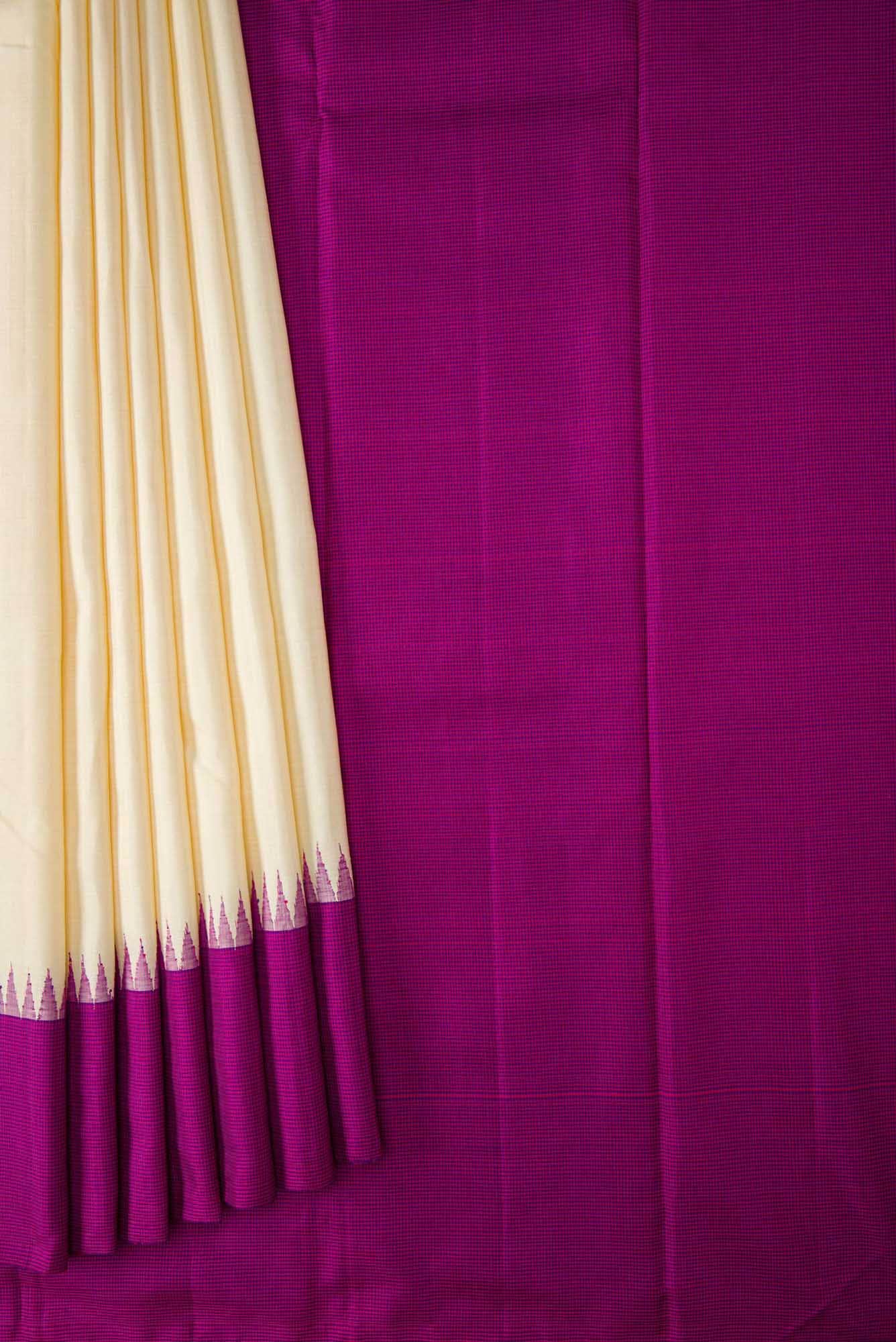 Sandal Dual Tone Kanchipuram Silk Saree