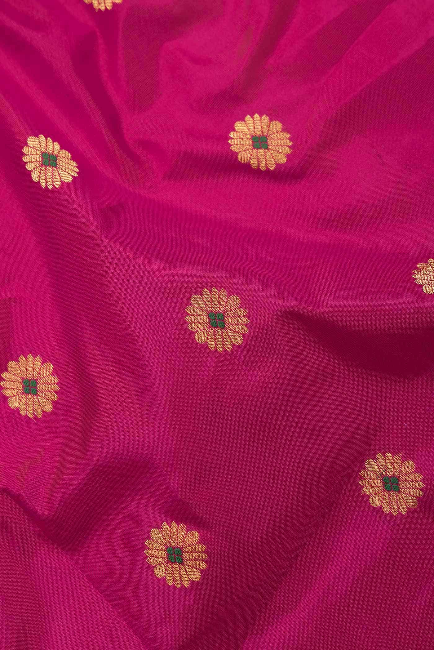 Dark Pink Dual Tone Paithani Silk Saree