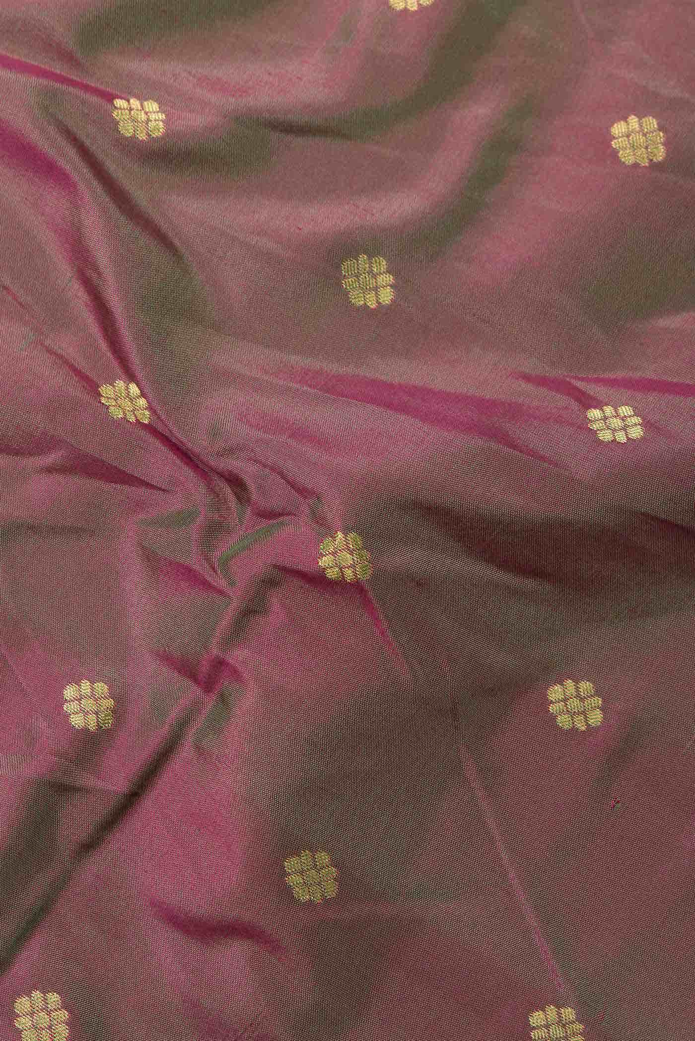 Green Dual Tone Paithani Silk Saree