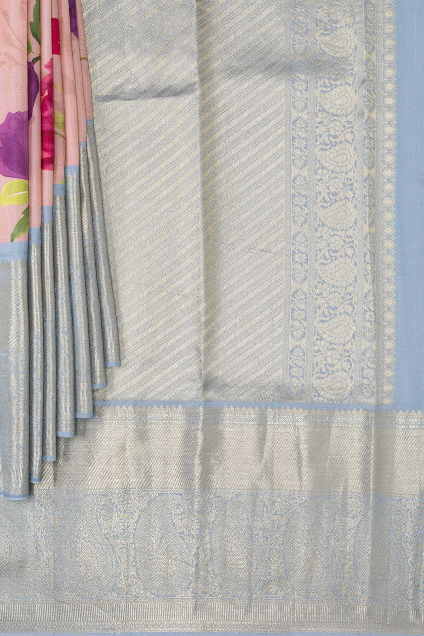Pink Kanchipuram Silk Saree