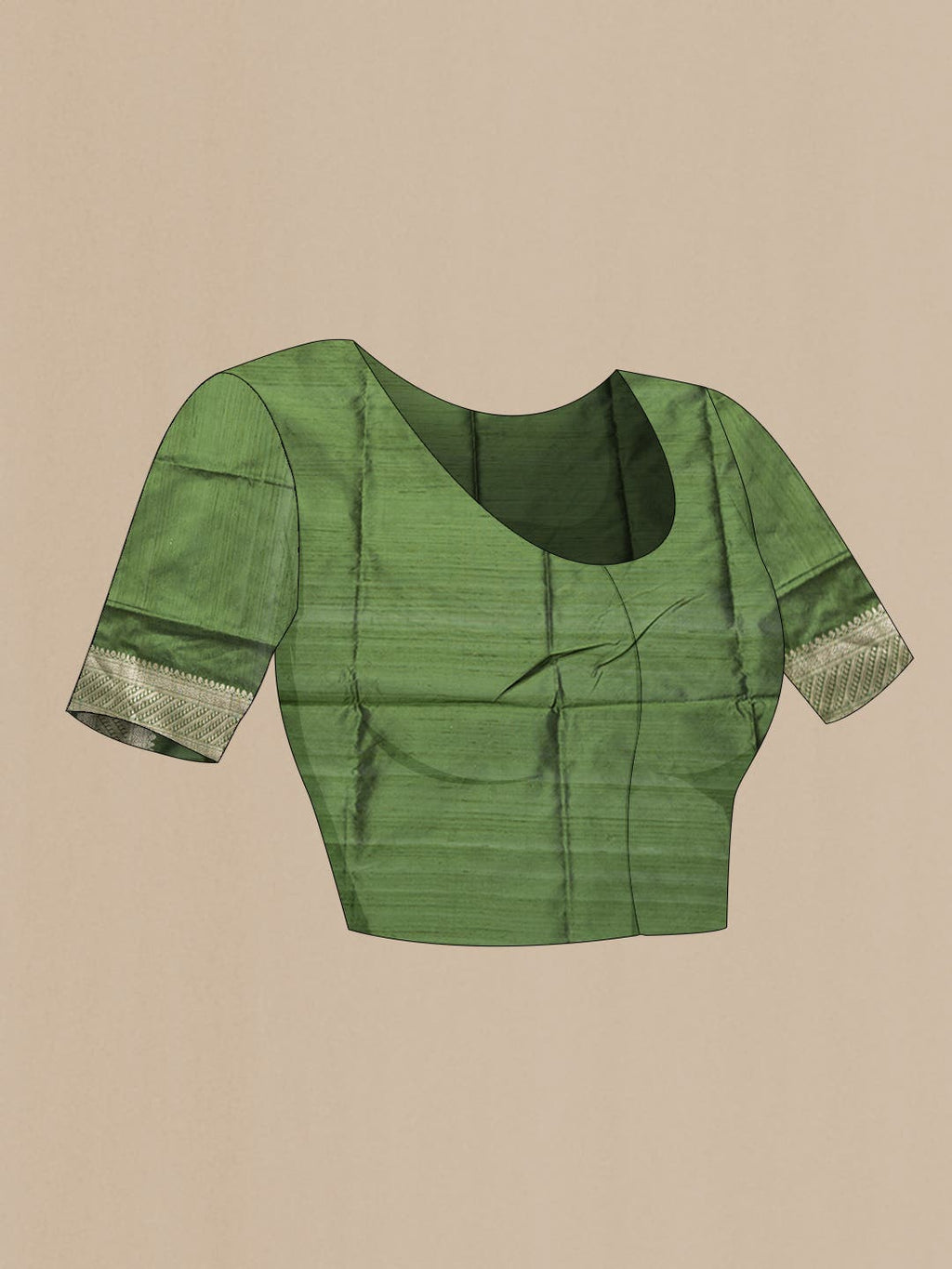 Green Dual Tone Raw Silk Saree