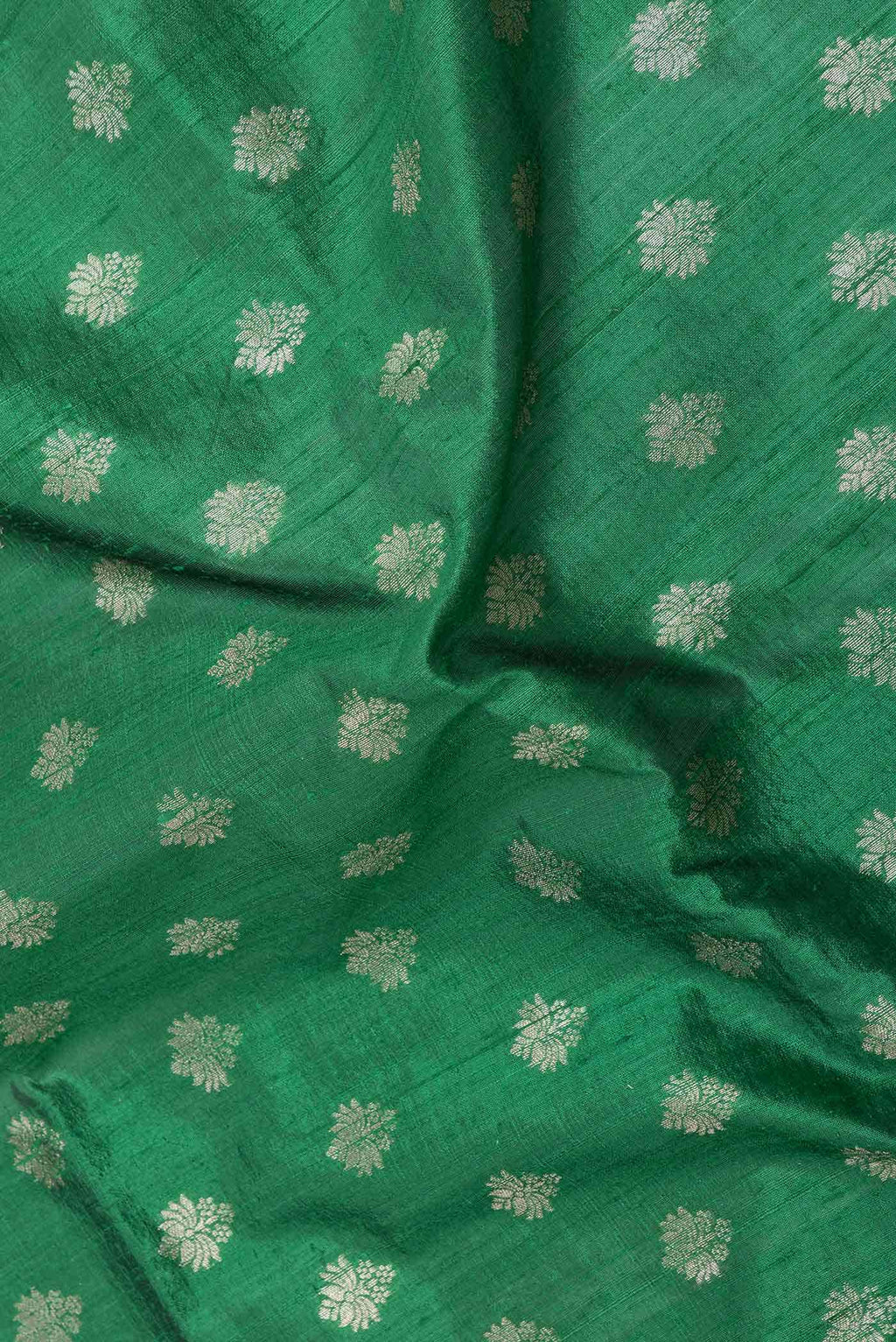 Green Dual Tone Raw Silk Saree