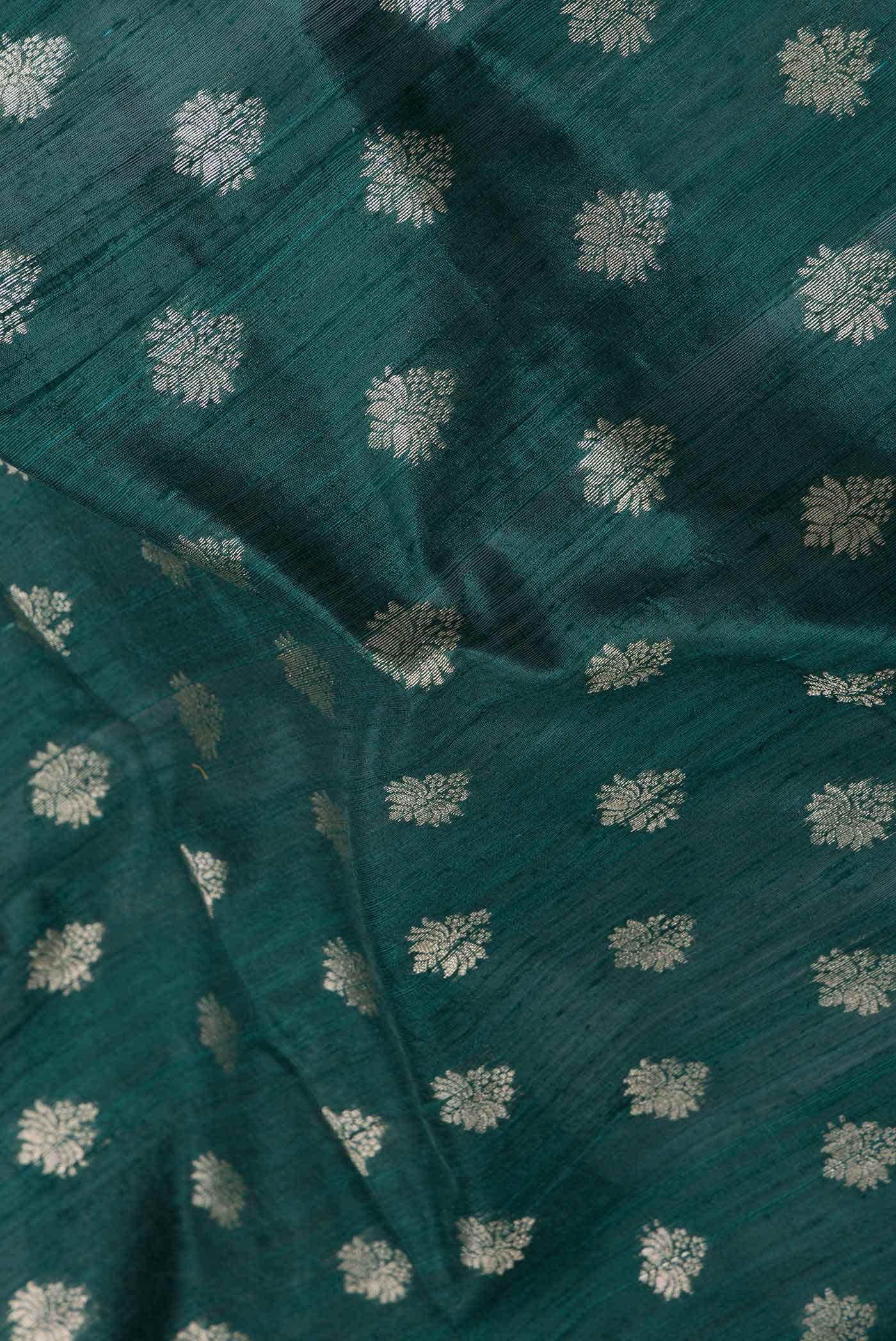 Green Dual Tone Banarasi Silk Saree