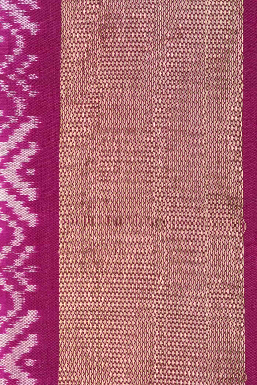 Parrot Green Double Ikat Saree