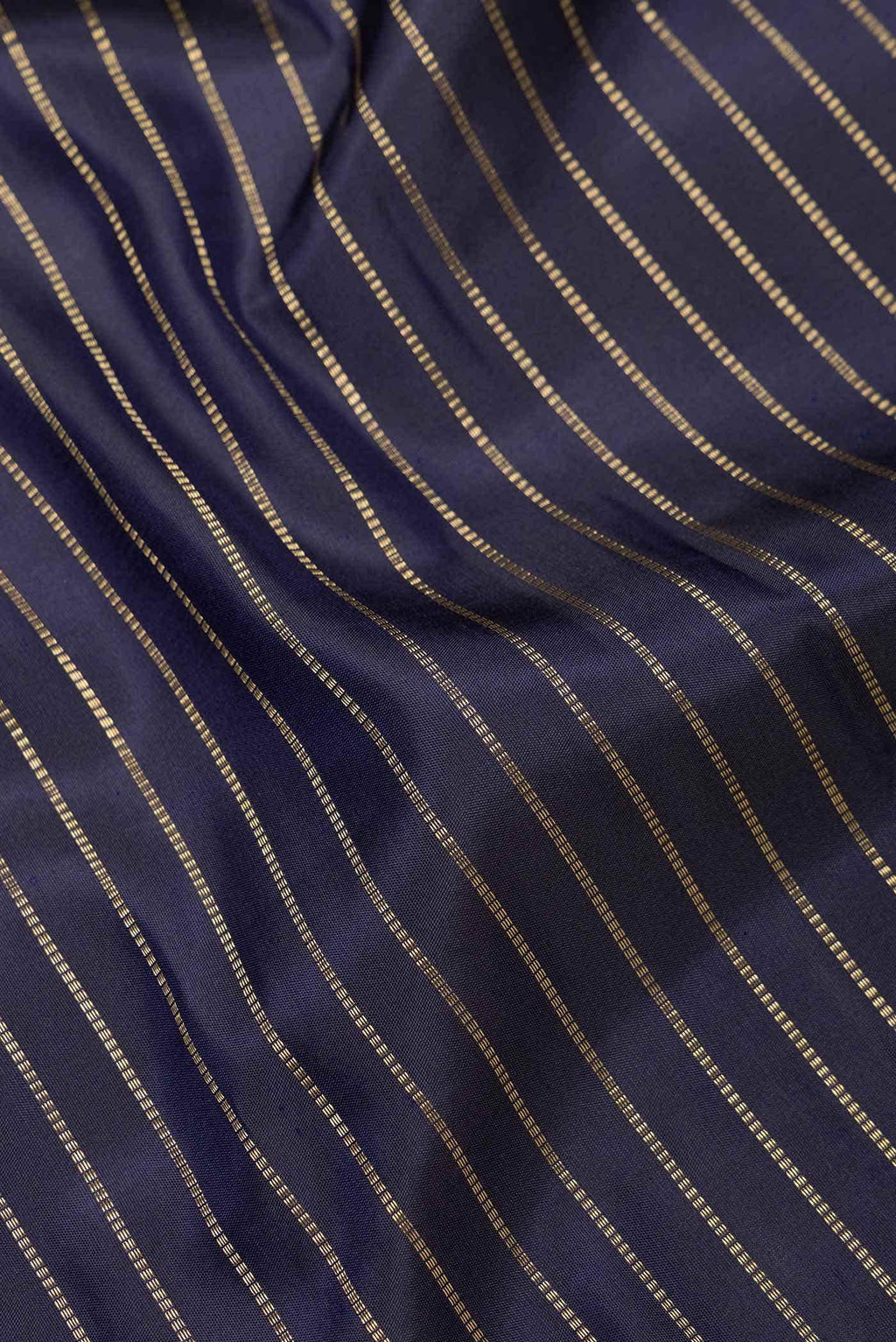 Pure Silk Pure Zari Navy Blue Dual Tone Kanchipuram Saree