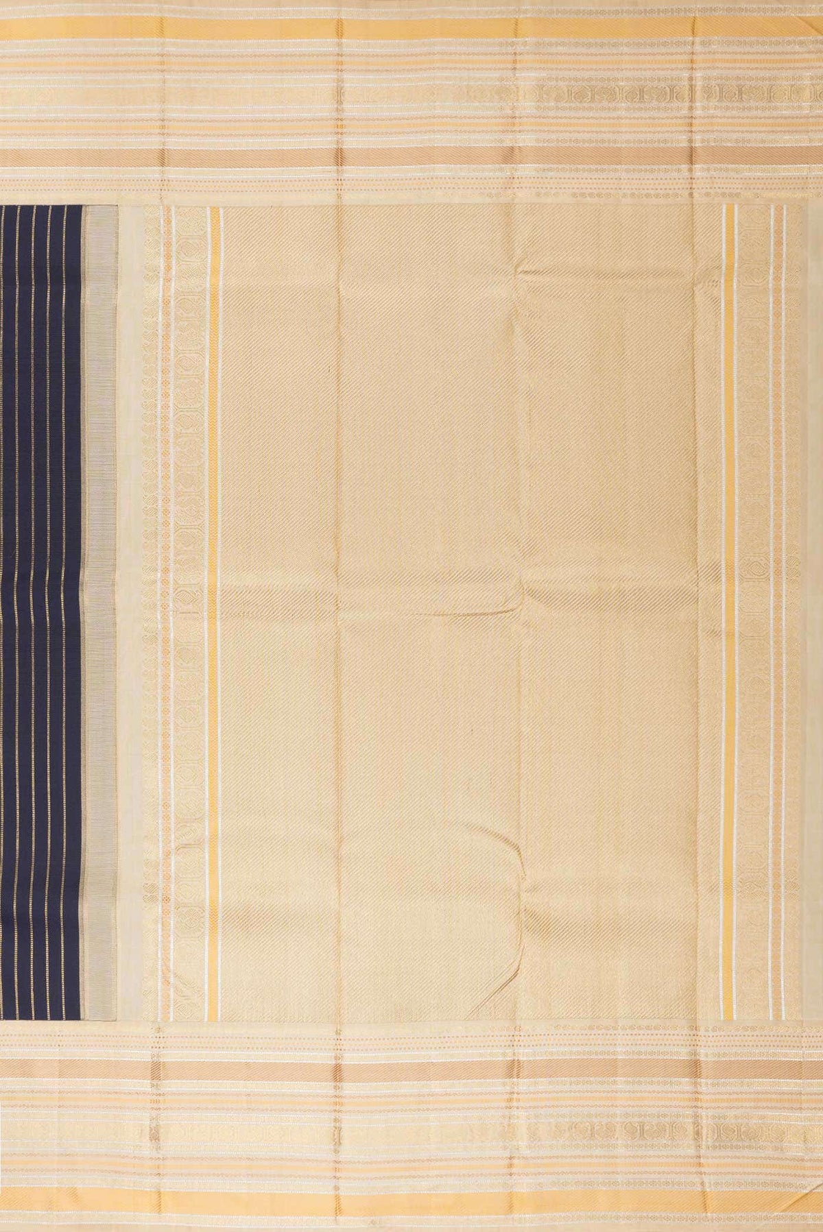 Pure Silk Pure Zari Black Kanchipuram Saree