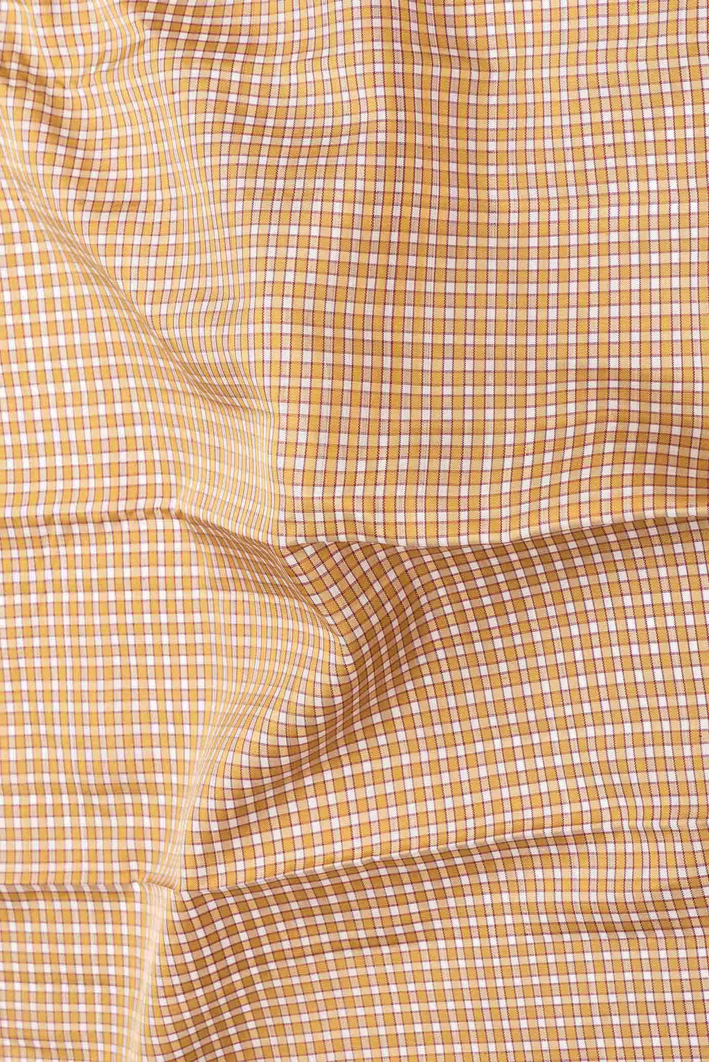 Pure Silk Pure Zari Off White and Yellow Dual Tone Kanchipuram Saree