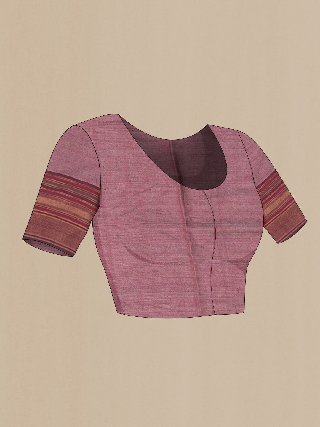 Brown Dual Tone Tussar Silk Saree