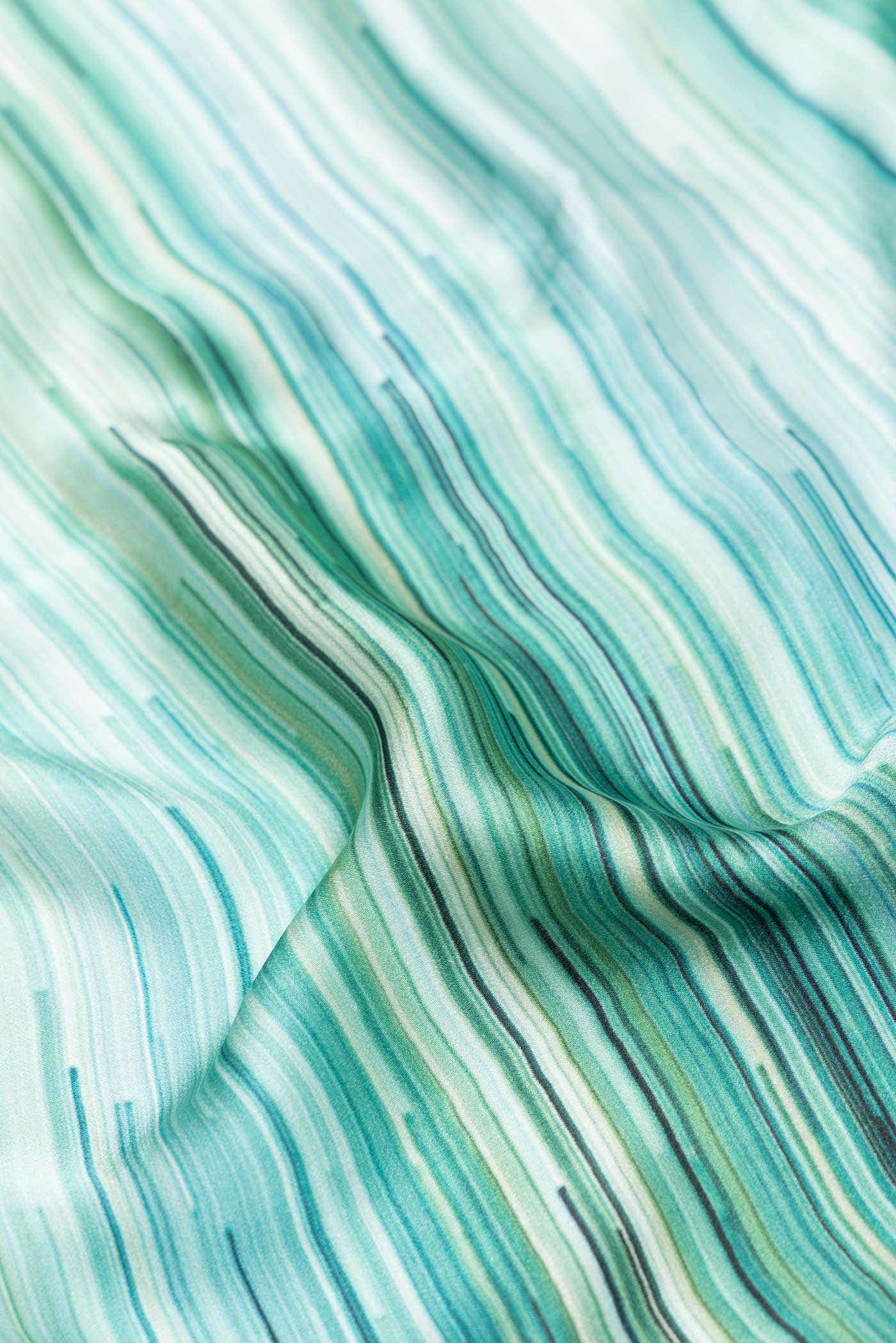 Multi Satin Crepe Saree