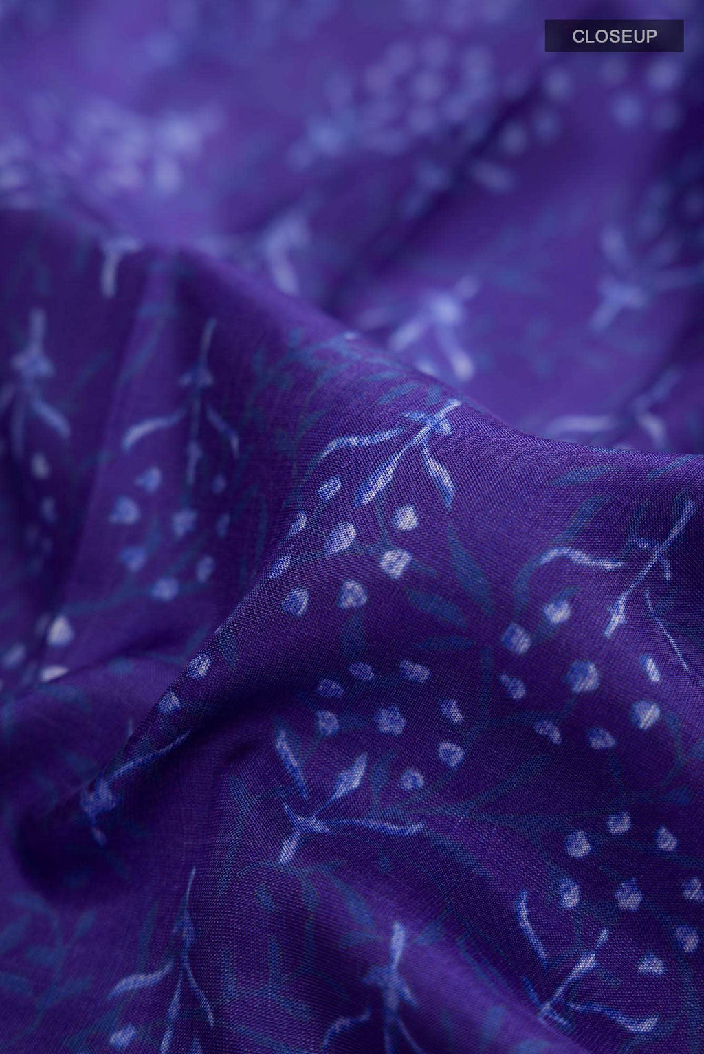 Lilac Printed Silk Saree
