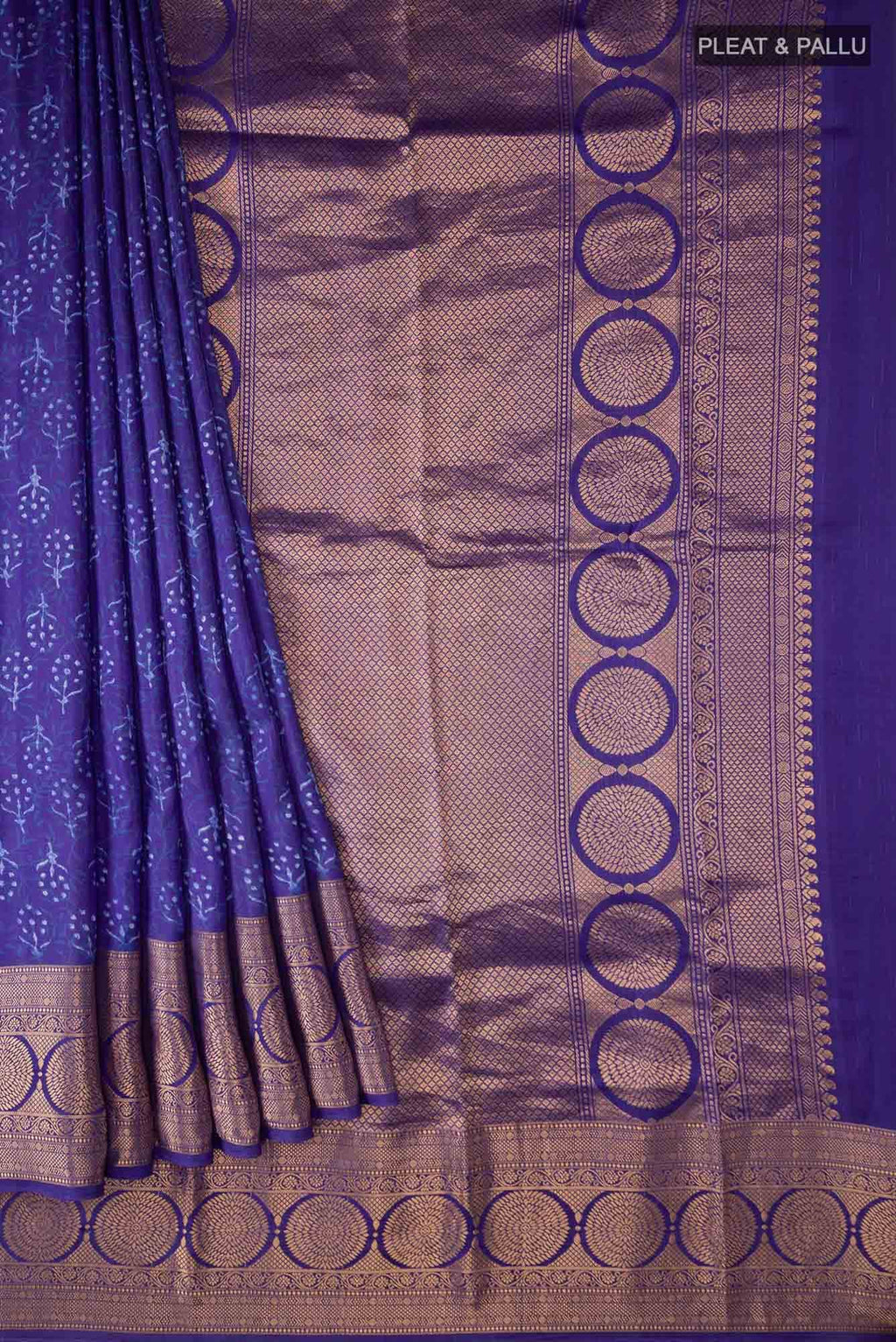 Lilac Printed Silk Saree