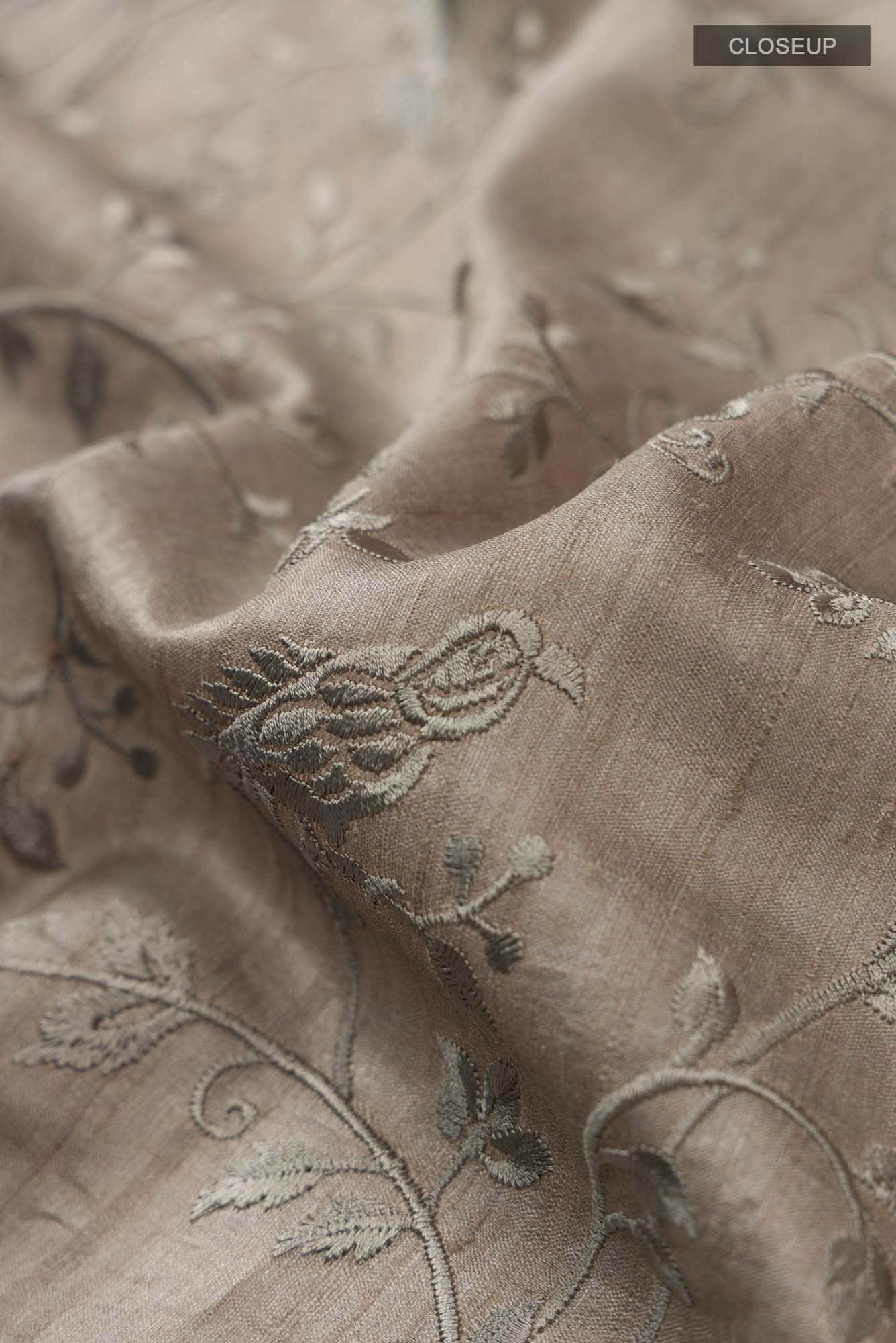 Sage Green Bhagalpuri Tussar Silk Saree