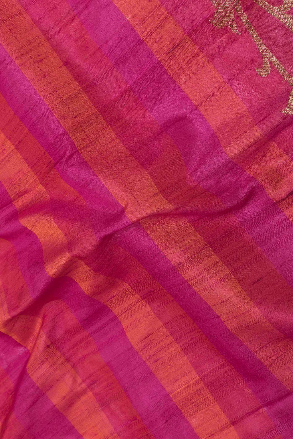 Rani Pink Dual Tone Tussar Silk Saree